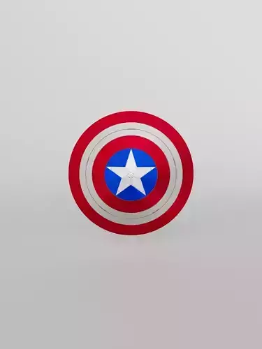 Captain America Shield Free 3D model