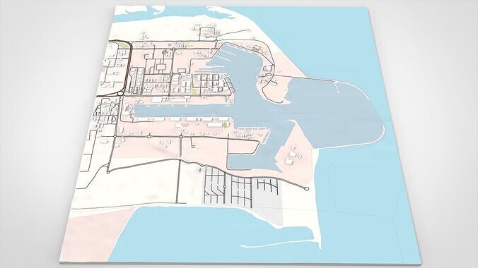 Shahid Bahonar Port Iran 3D model 4