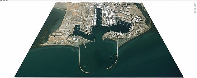 Shahid Bahonar Port Iran 3D model 7