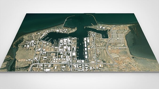 Shahid Bahonar Port Iran 3D model 2