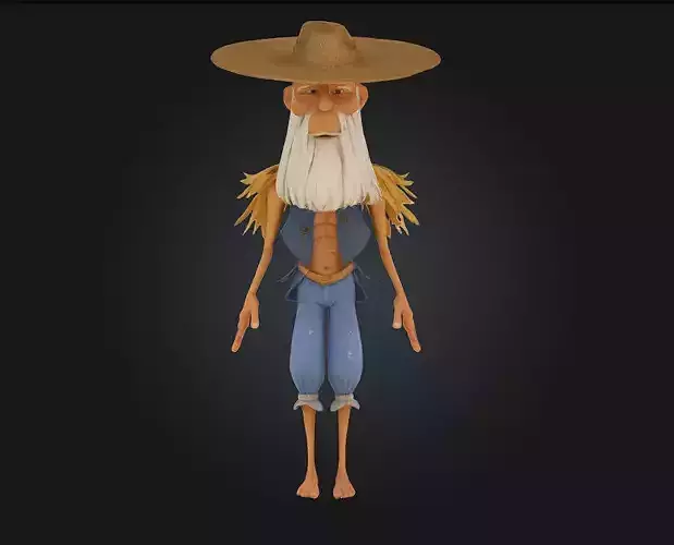 Mystical Wanderer Journey Through the Unknown 3D model