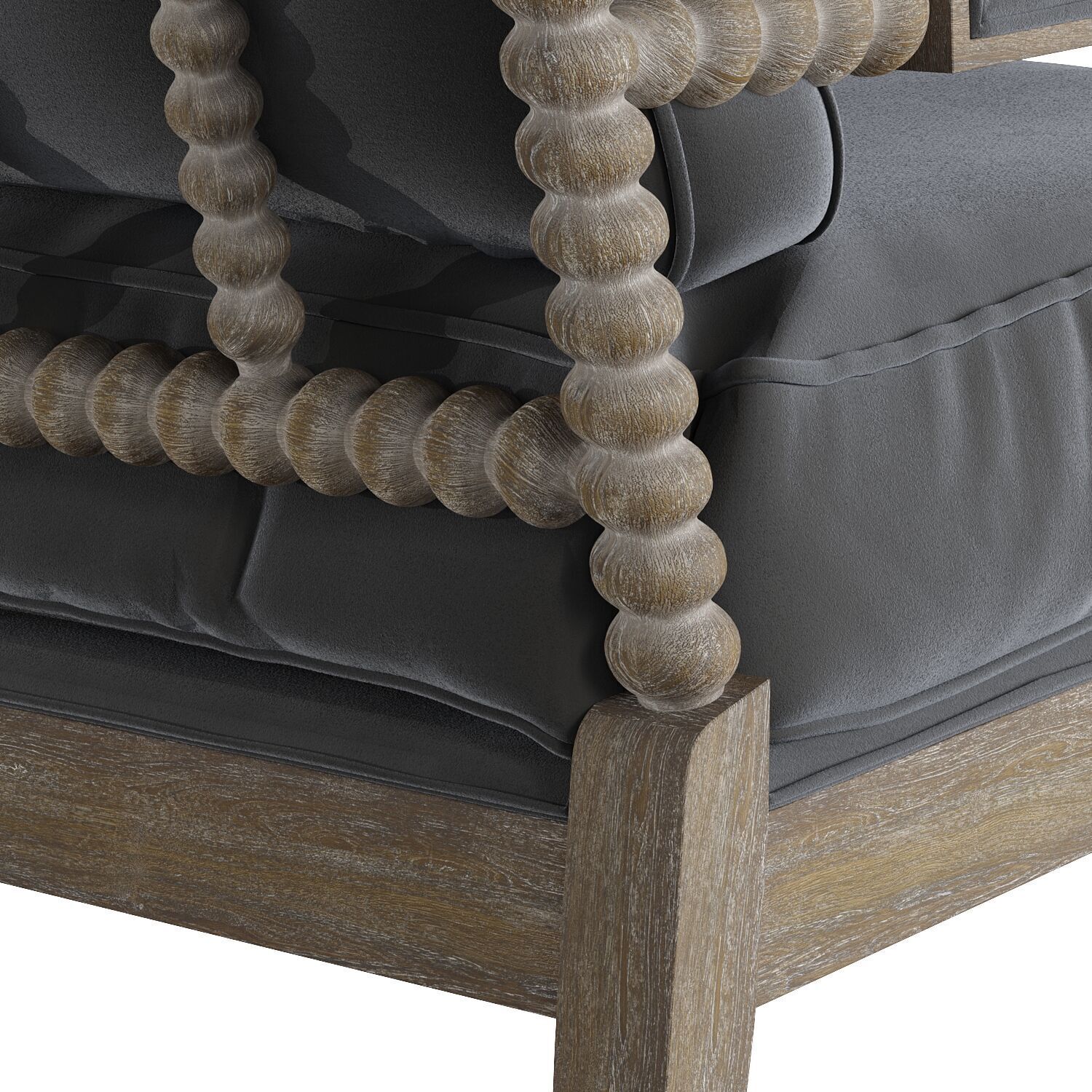 Spindle chair 3D model_5