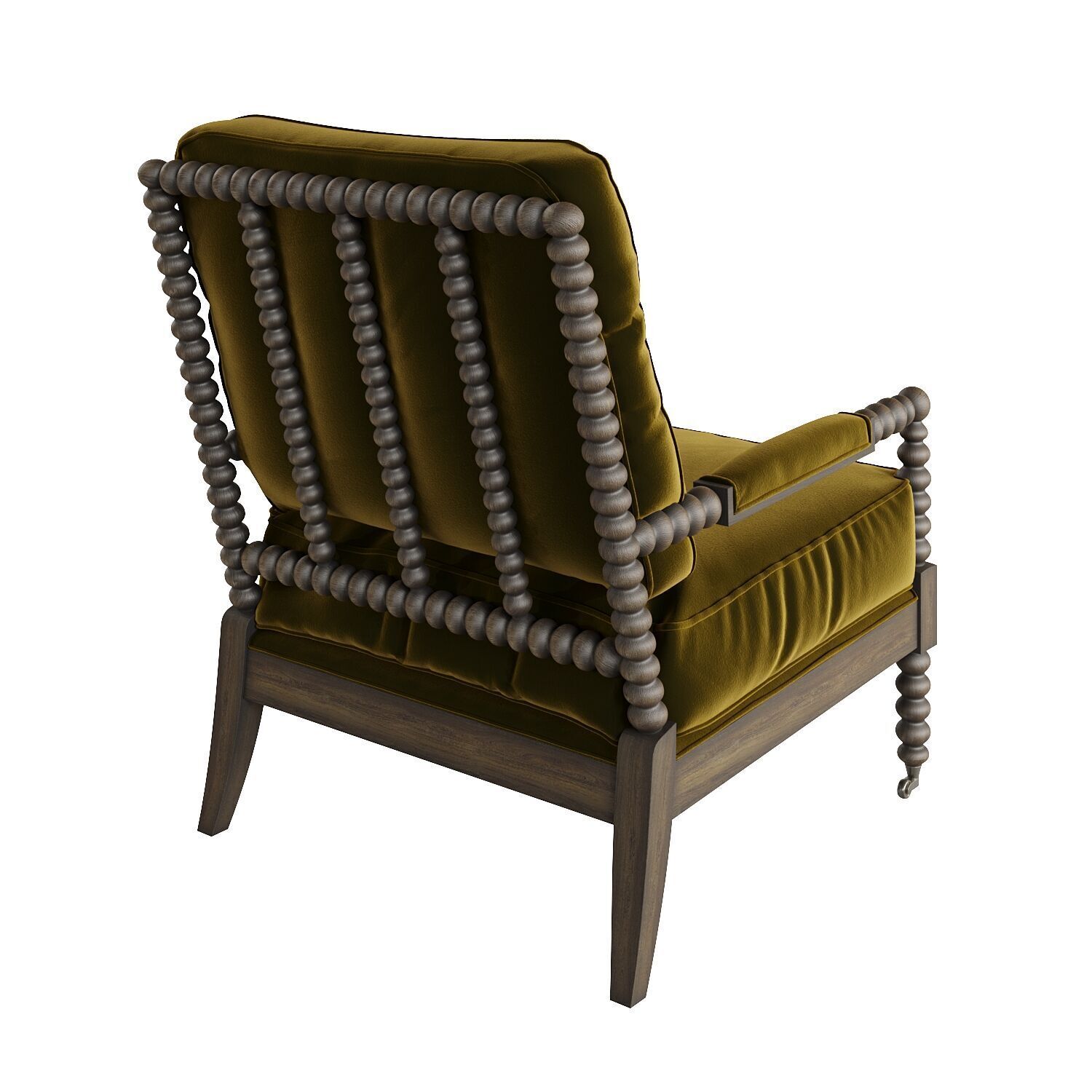 Spindle chair 3D model_7