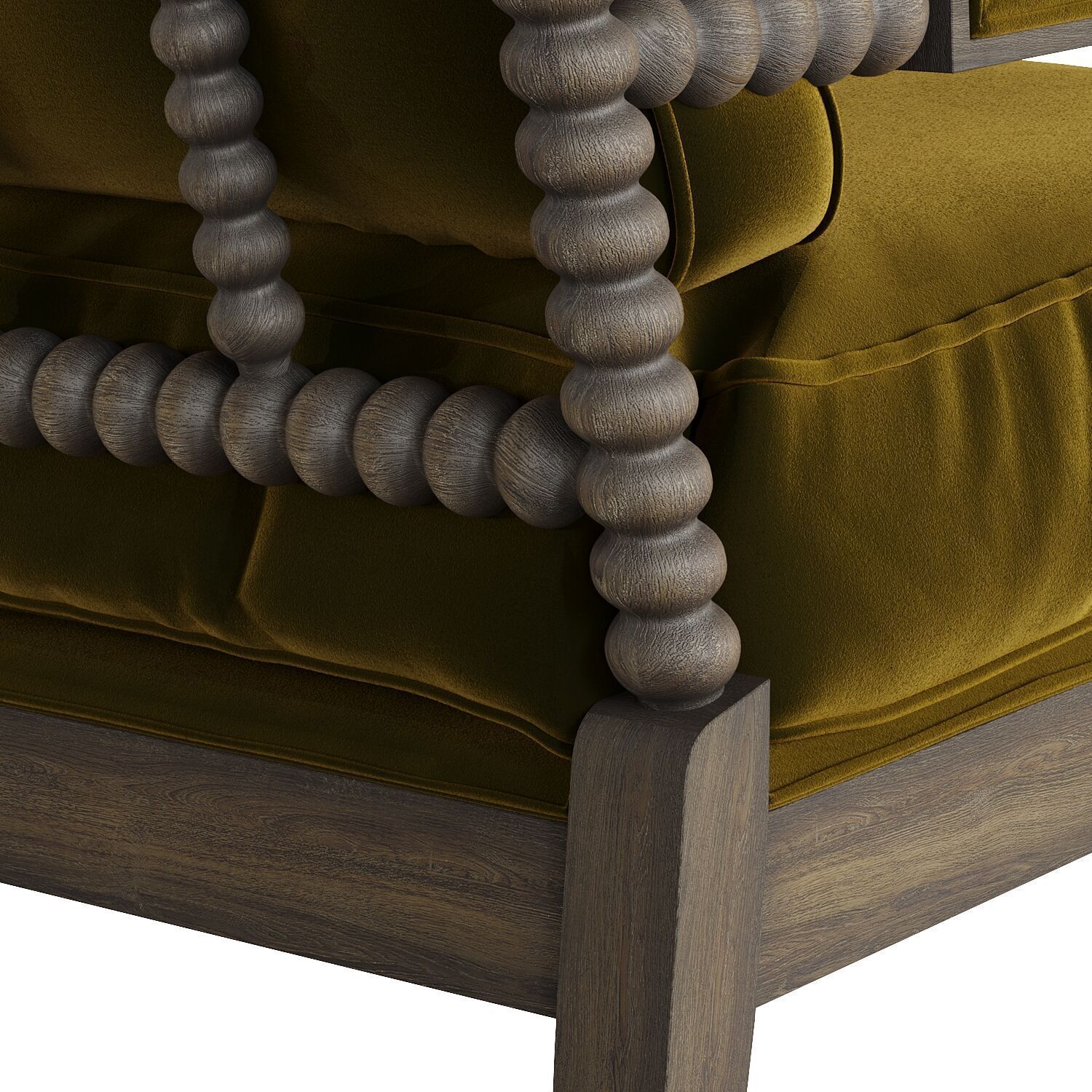 Spindle chair 3D model_8