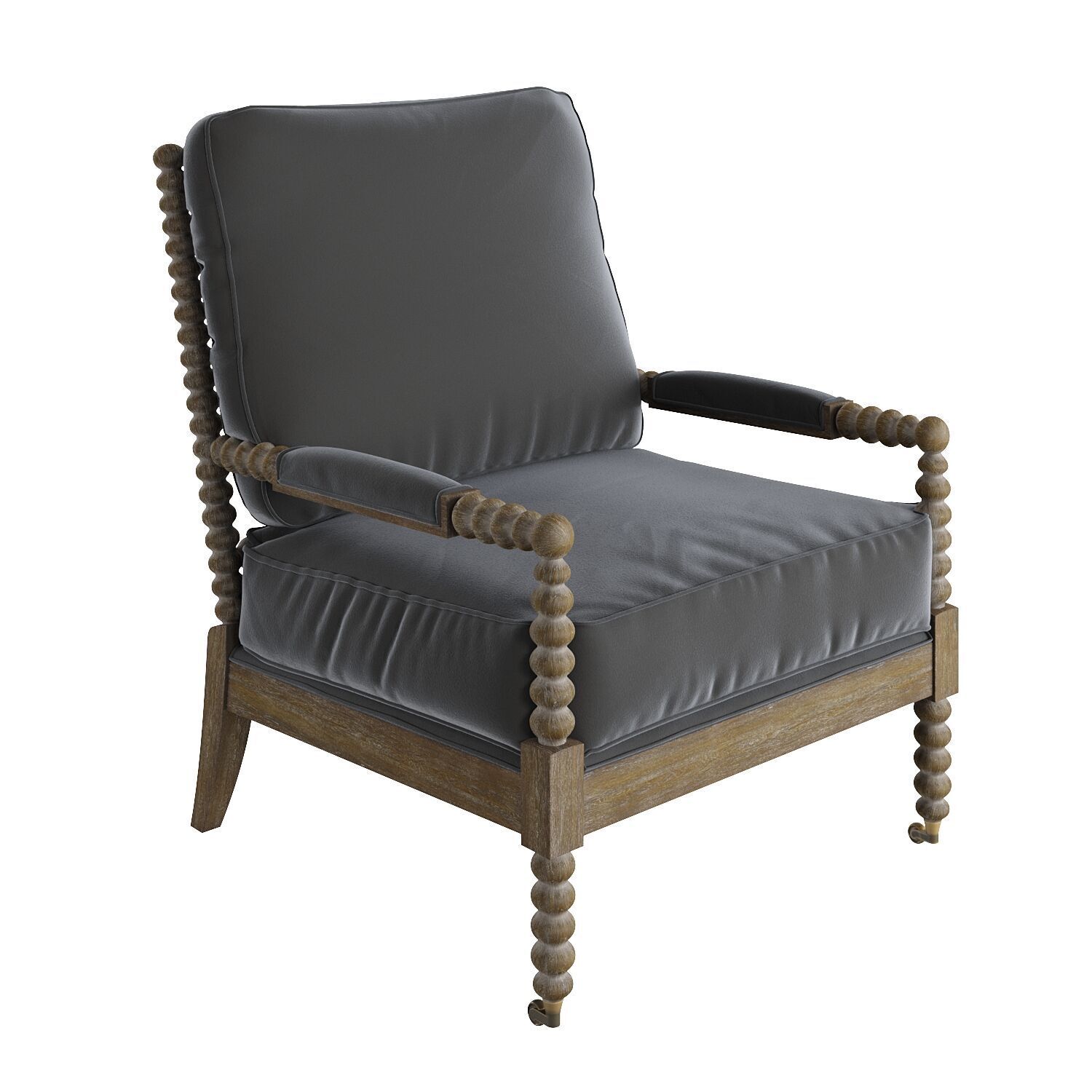Spindle chair 3D model_1