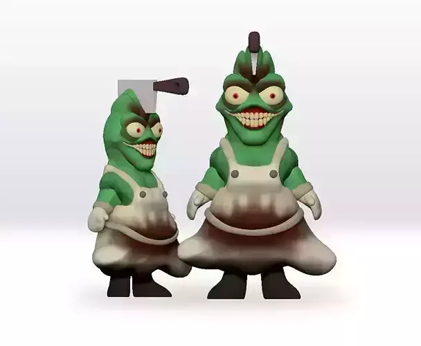 The Gaslight District 3D Model Ken The Butcher STL file 3D Model 3D print model