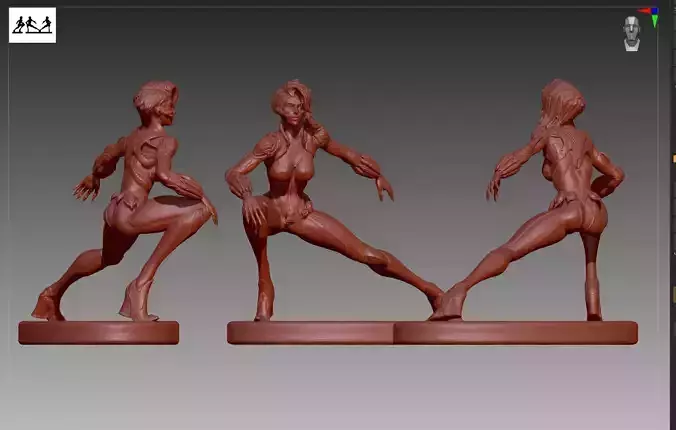 Marvel Rivals Black Widow STL and OBJ 3D print model