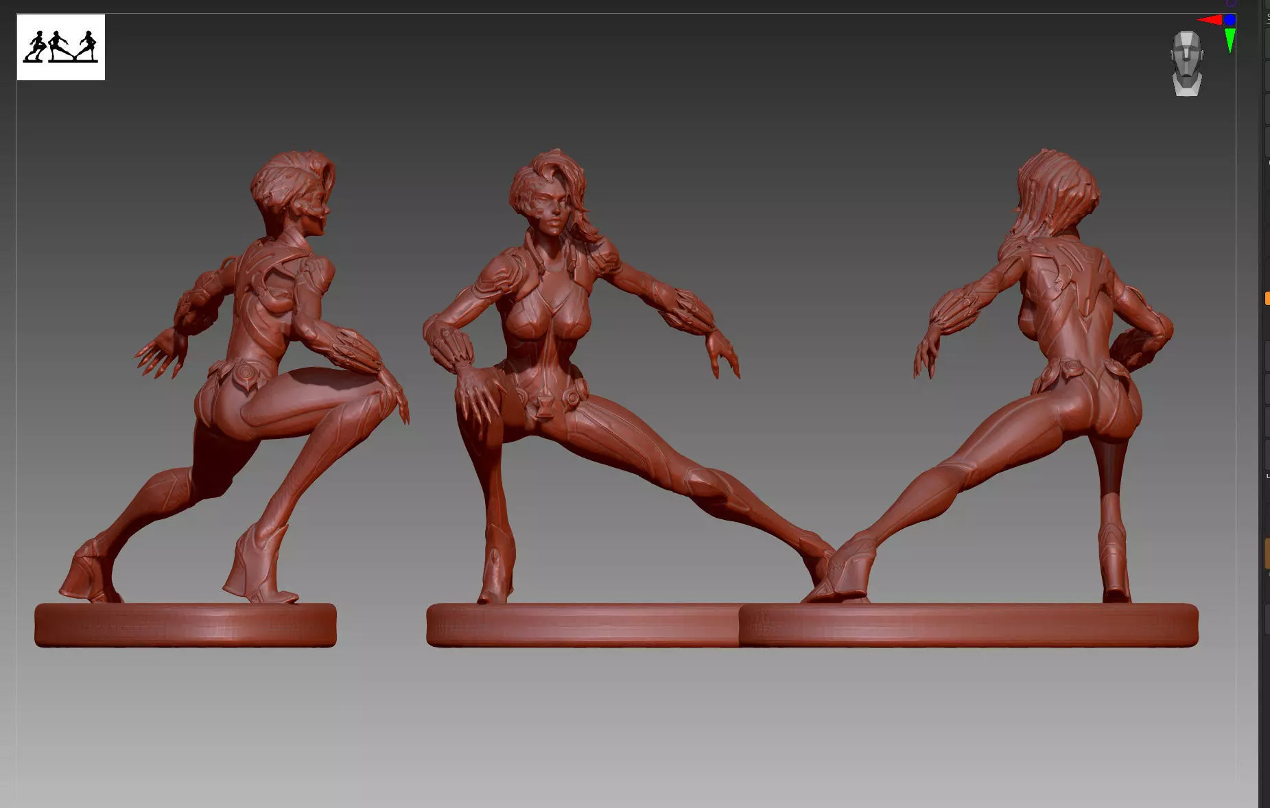 Marvel Rivals Black Widow STL and OBJ 3D print model