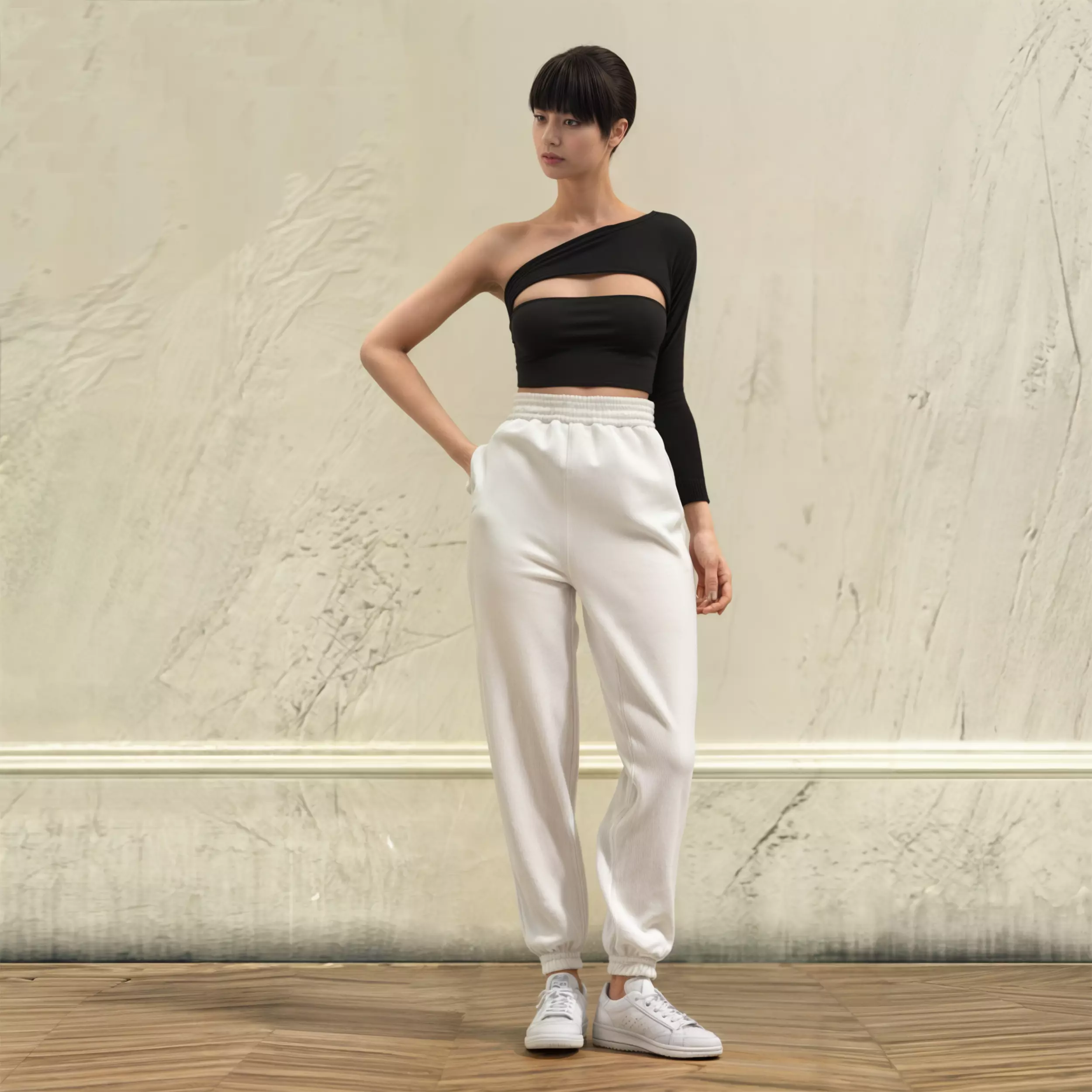 Chic Contrast Streetwear 3D model