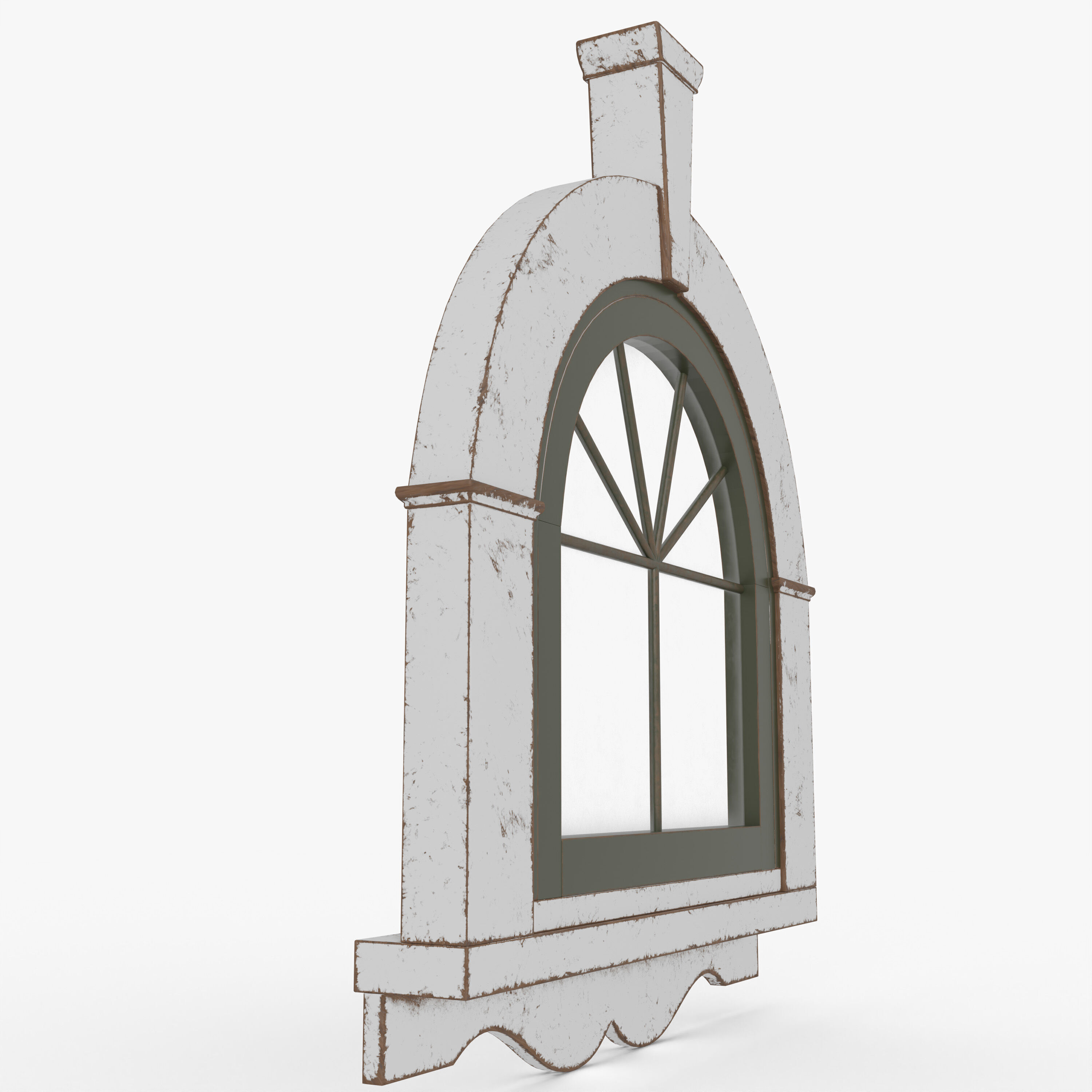 Old Window 3D model_9