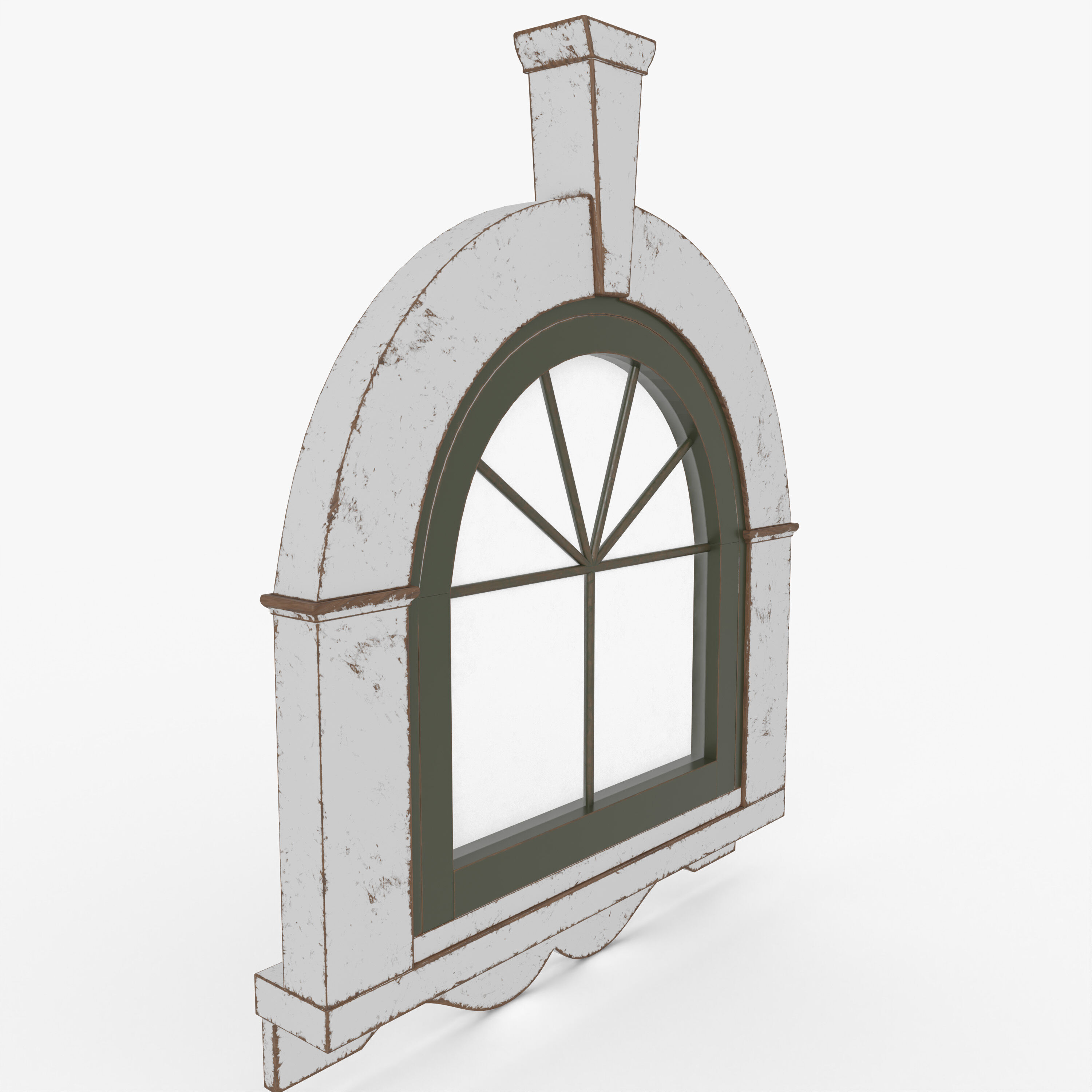 Old Window 3D model_7