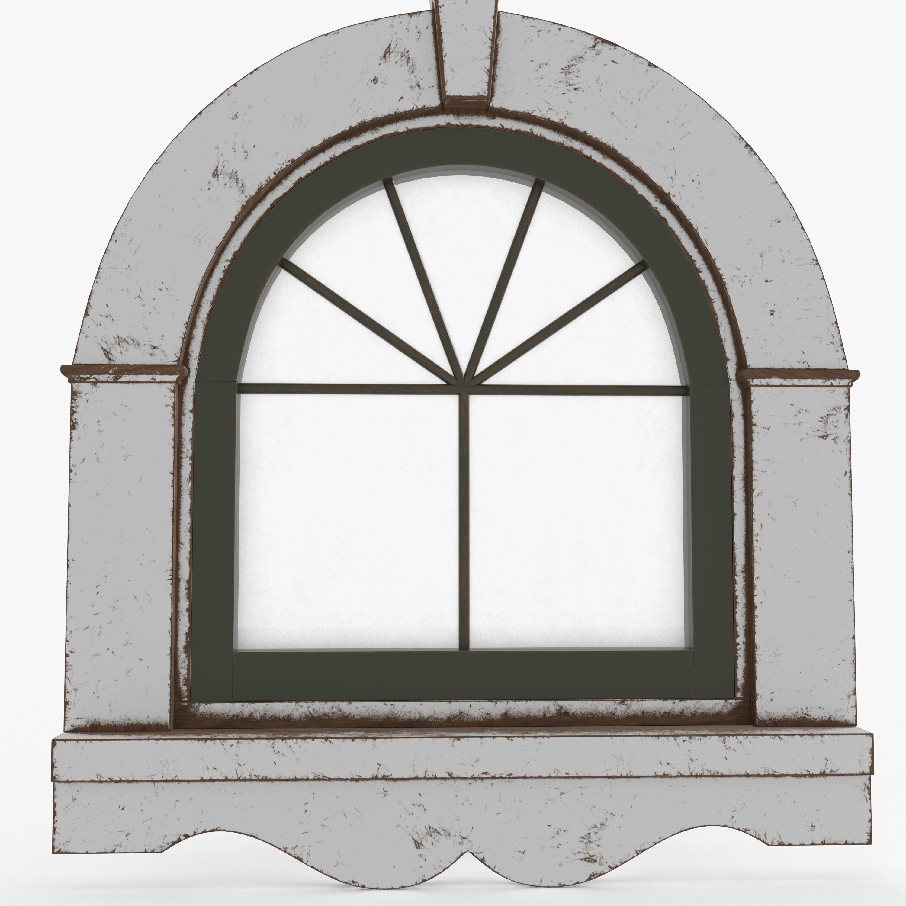 Old Window 3D model_8