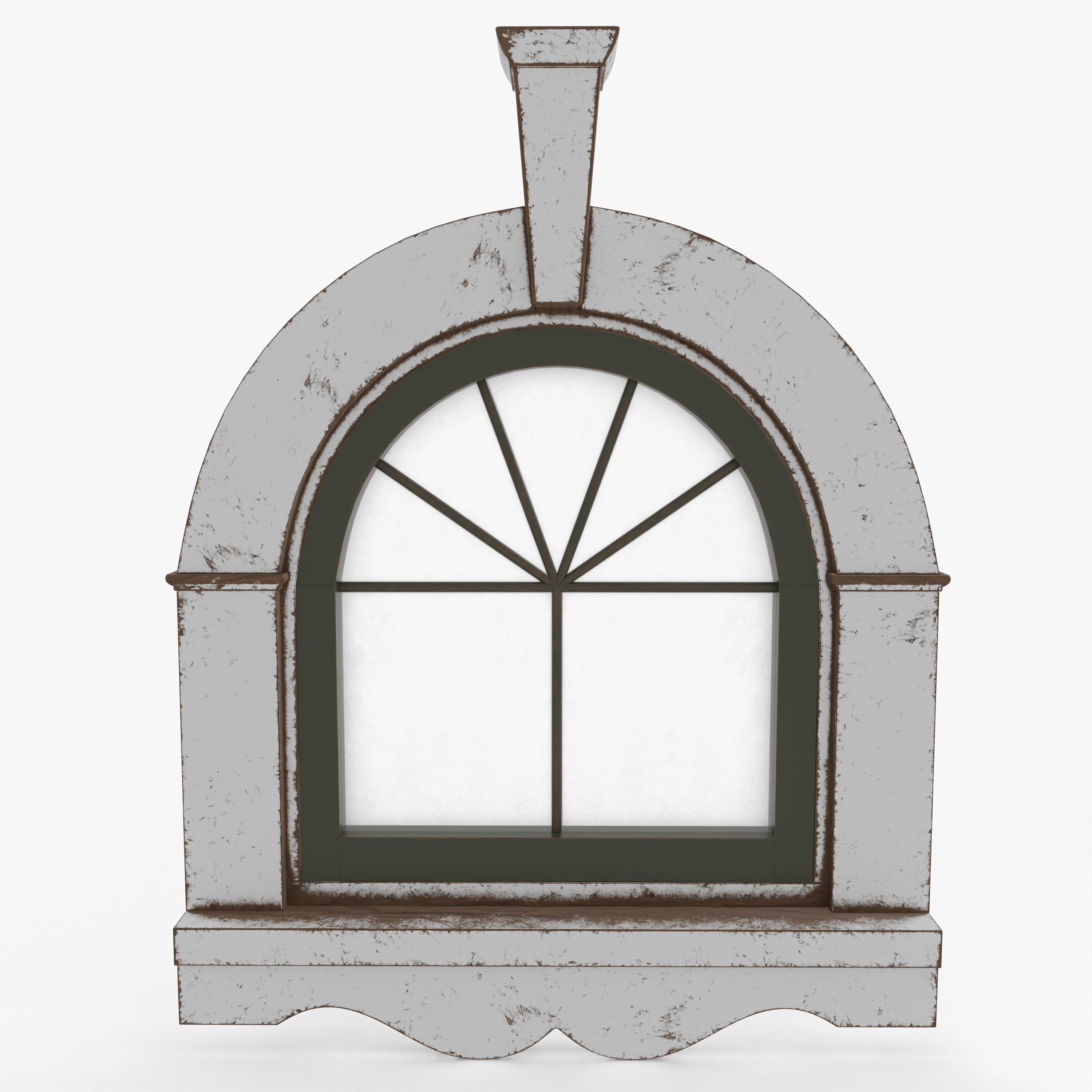 Old Window 3D model_4