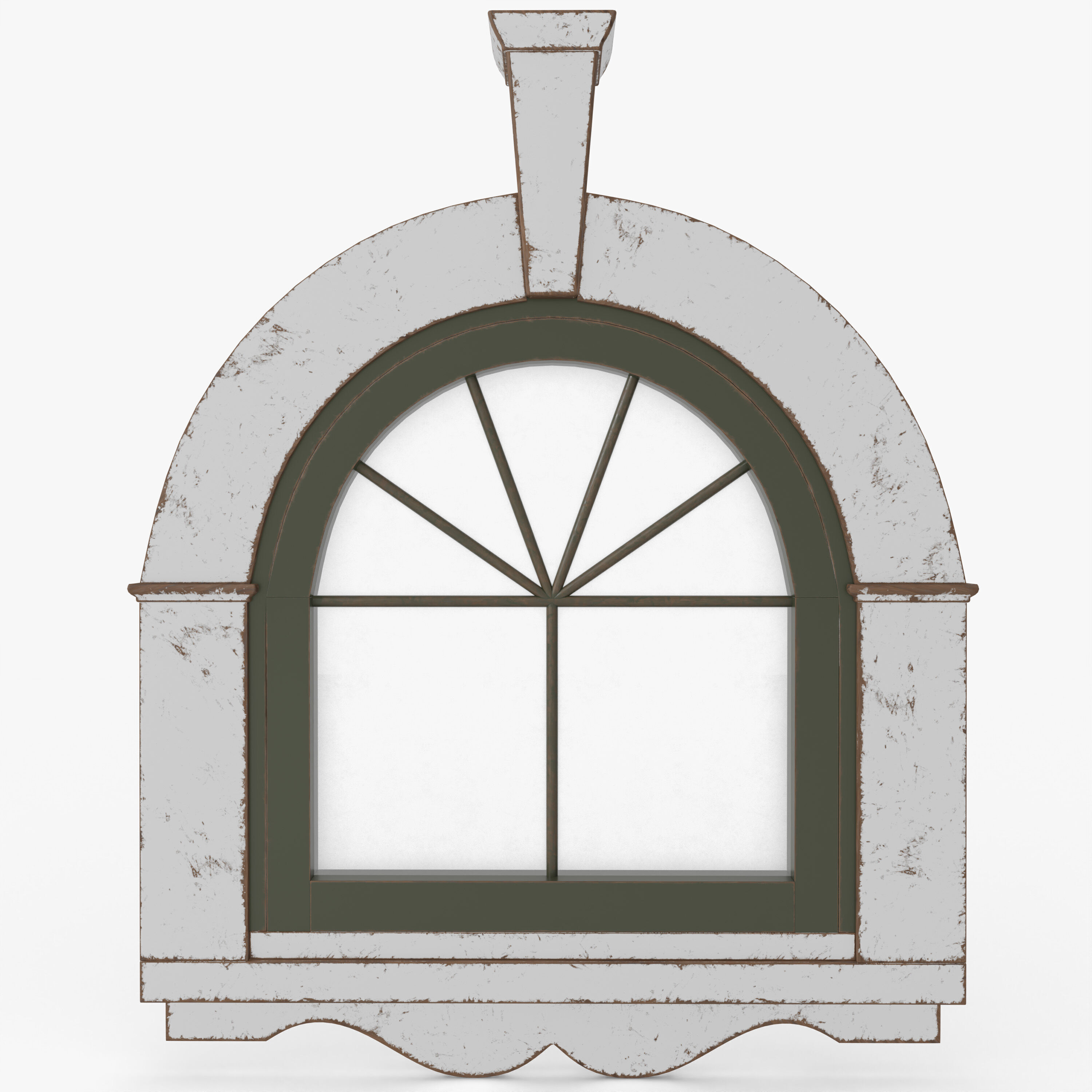 Old Window 3D model_5