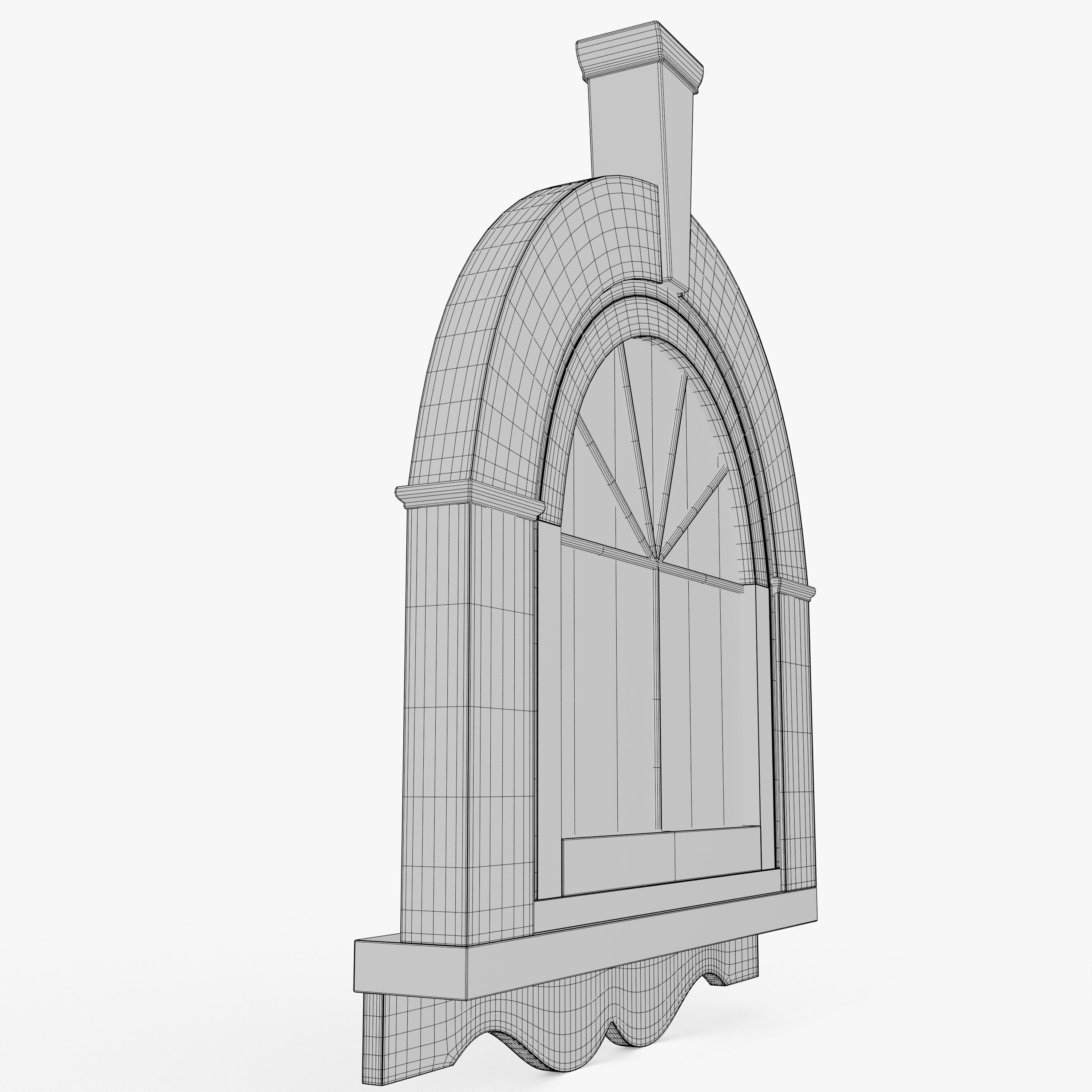 Old Window 3D model_20