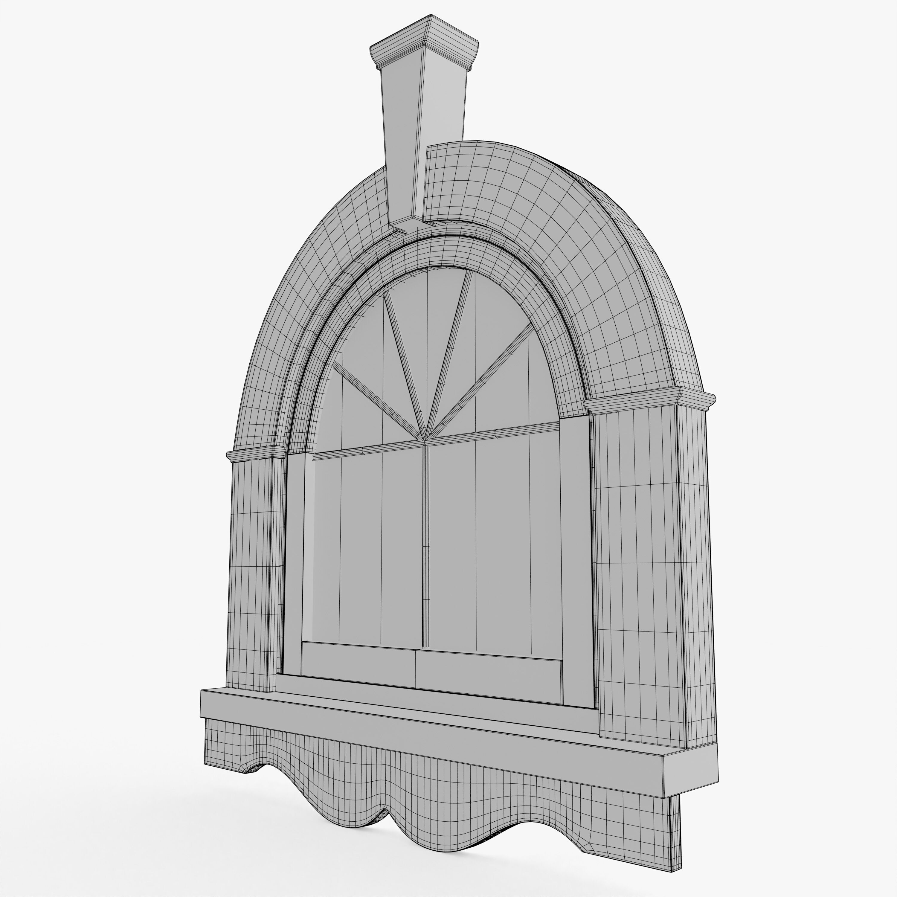 Old Window 3D model_12
