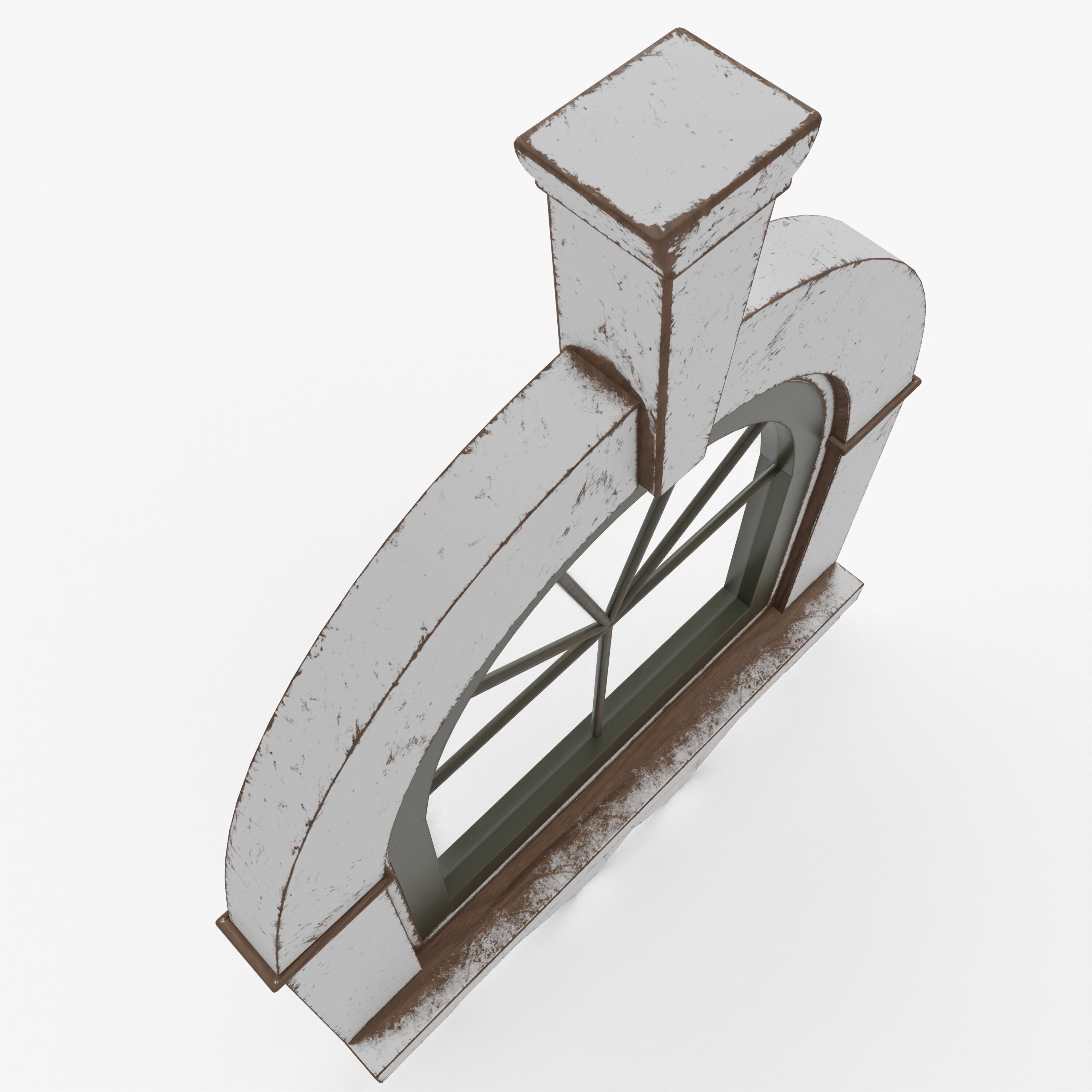 Old Window 3D model_6