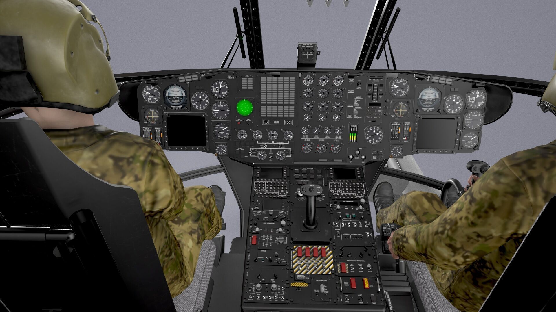 CH-53E Super Stallion Blank Basic Animation Low-poly 3D model_21