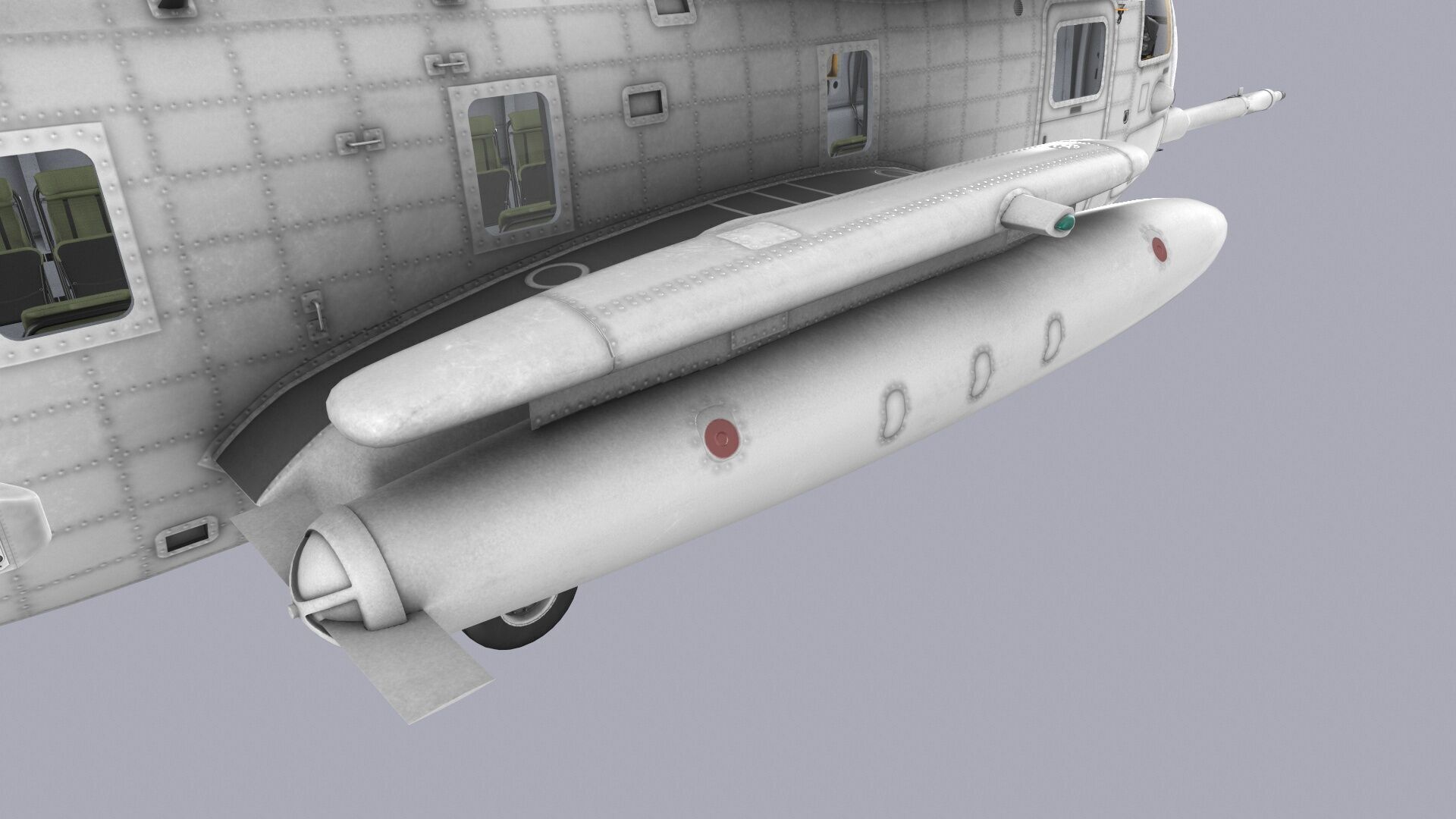 CH-53E Super Stallion Blank Basic Animation Low-poly 3D model_10