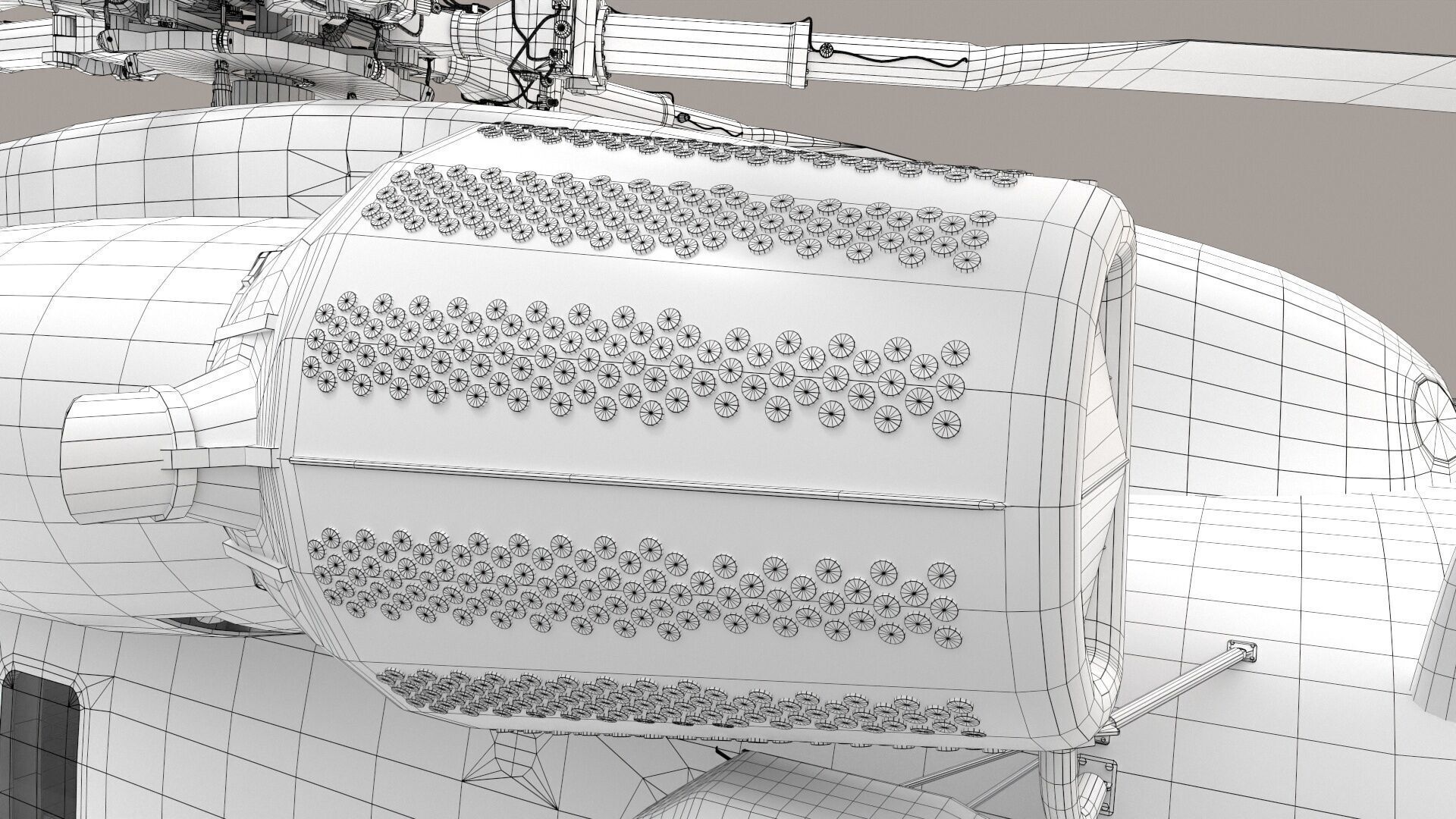 CH-53E Super Stallion Blank Basic Animation Low-poly 3D model_32