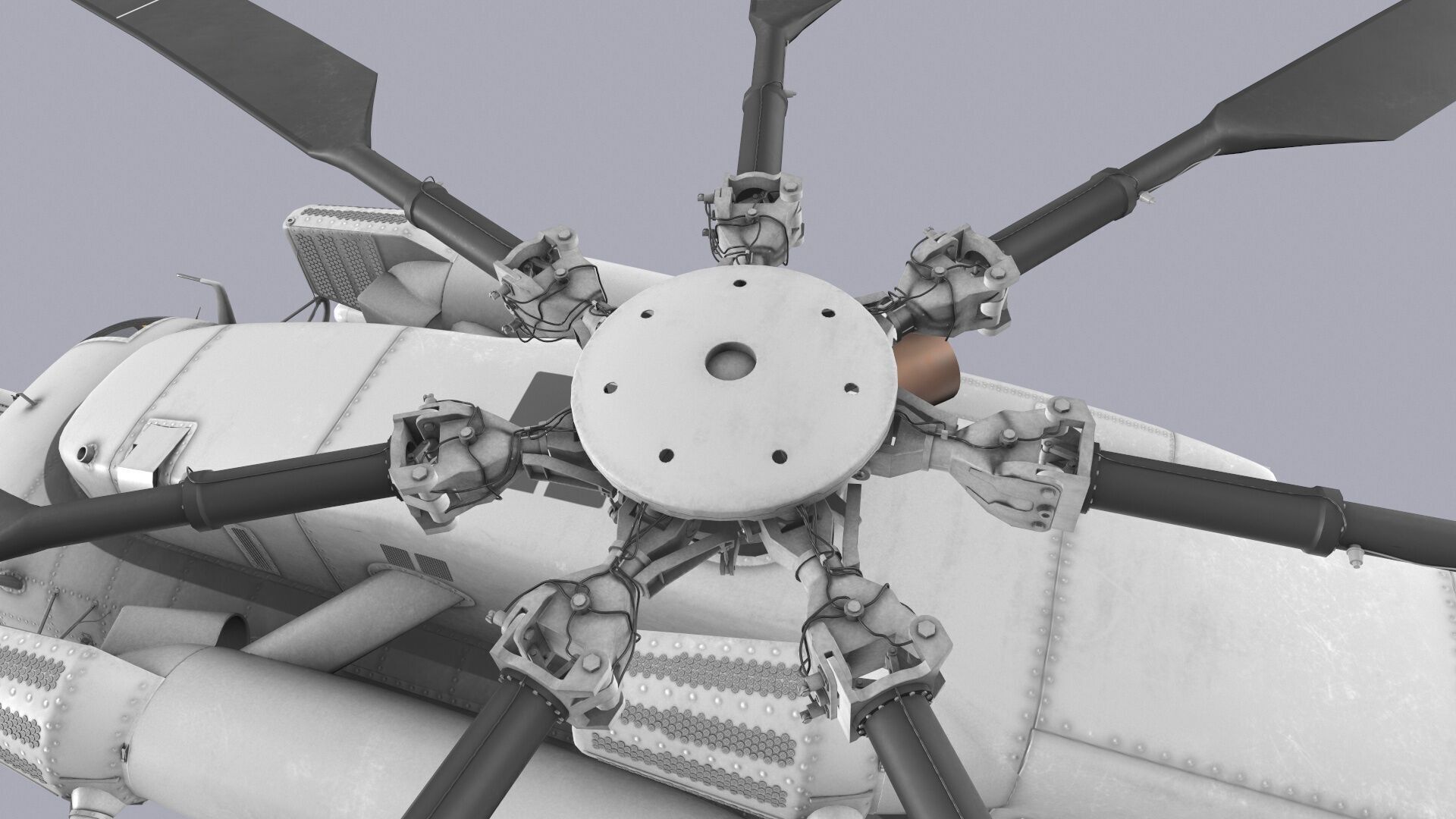 CH-53E Super Stallion Blank Basic Animation Low-poly 3D model_14