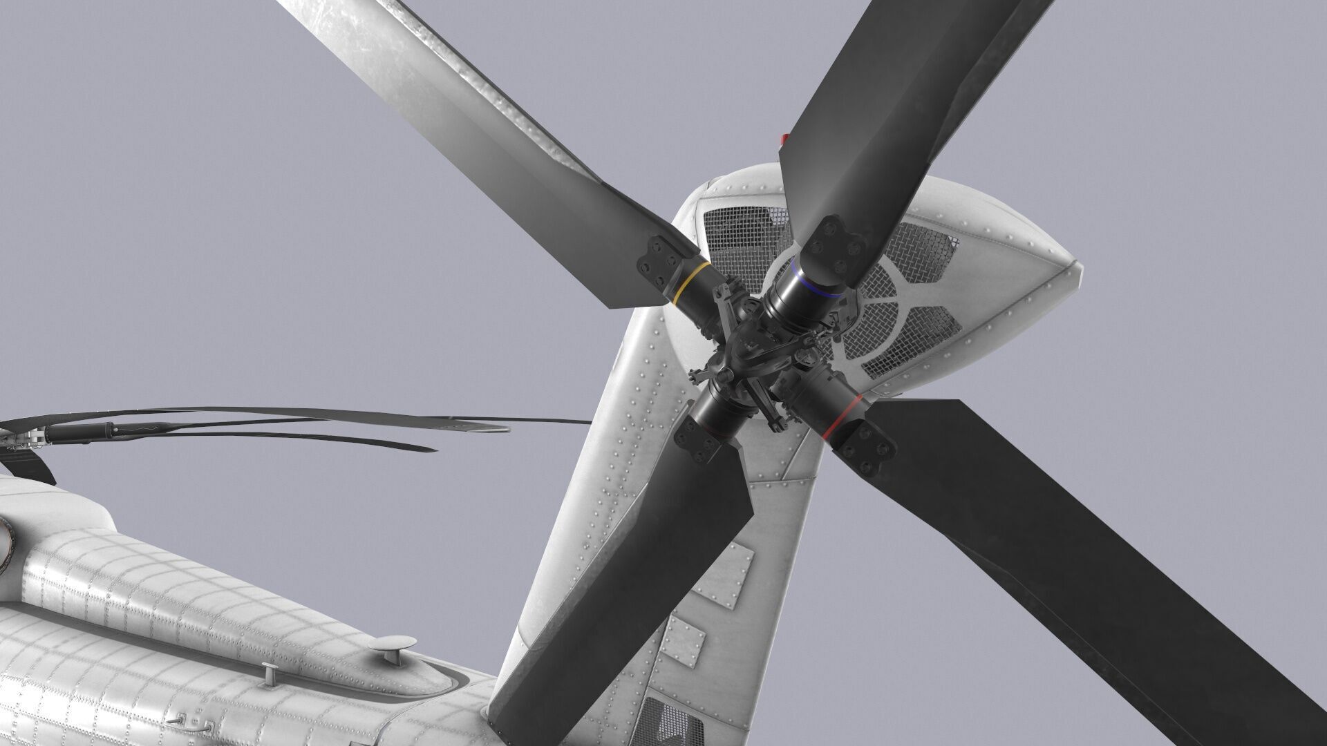 CH-53E Super Stallion Blank Basic Animation Low-poly 3D model_13