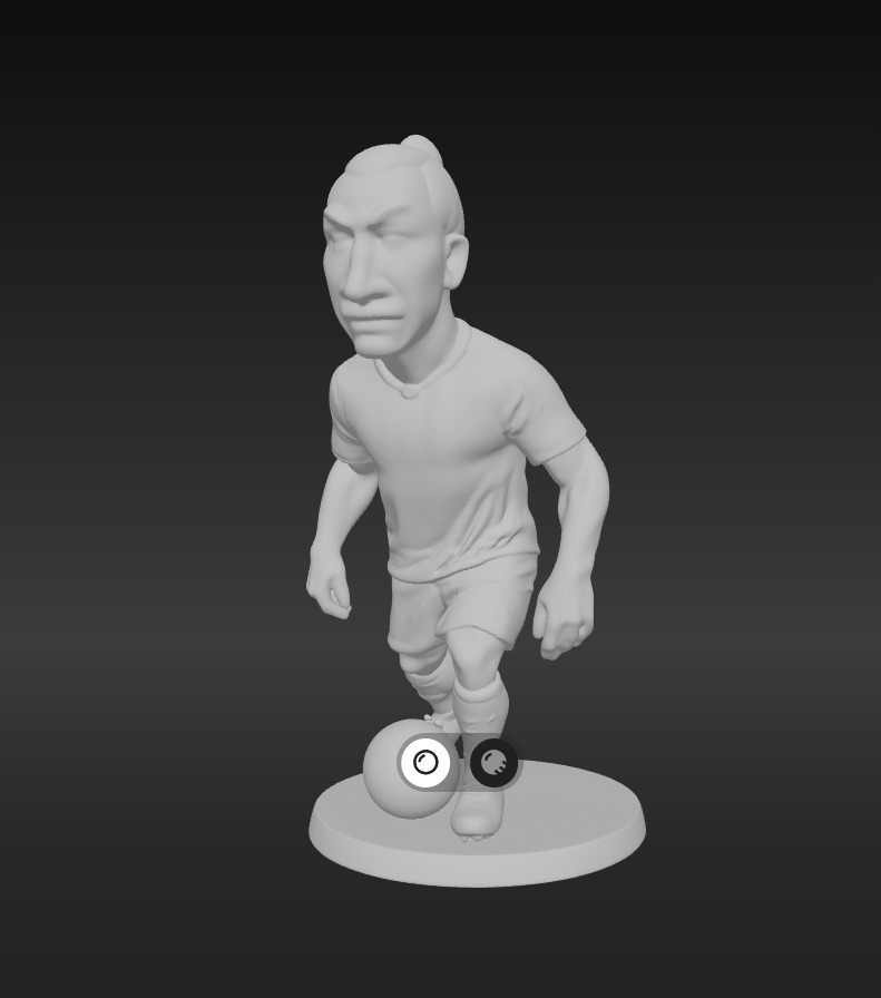 Zlatan Ibrahimovic Mini Fut Series 3D print model_3