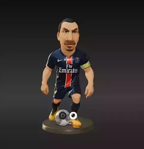 Zlatan Ibrahimovic Mini Fut Series 3D print model Zlatan Ibrahimovic Mini Fut Series 3D print model