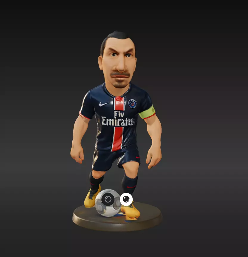 Zlatan Ibrahimovic Mini Fut Series 3D print model_0