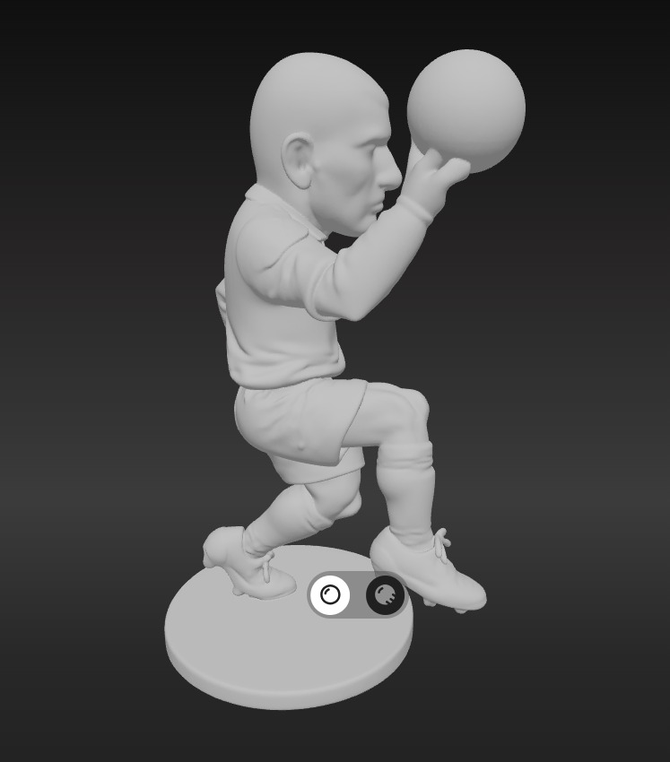 Zinedine Zidane Mini Fut Series 3D print model_6