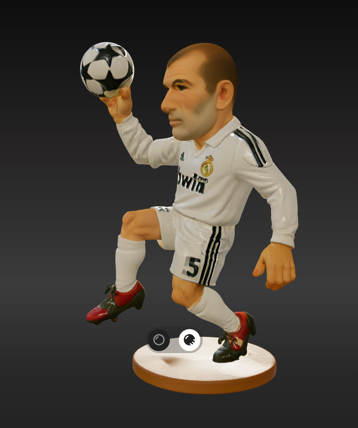 Zinedine Zidane Mini Fut Series 3D print model_1