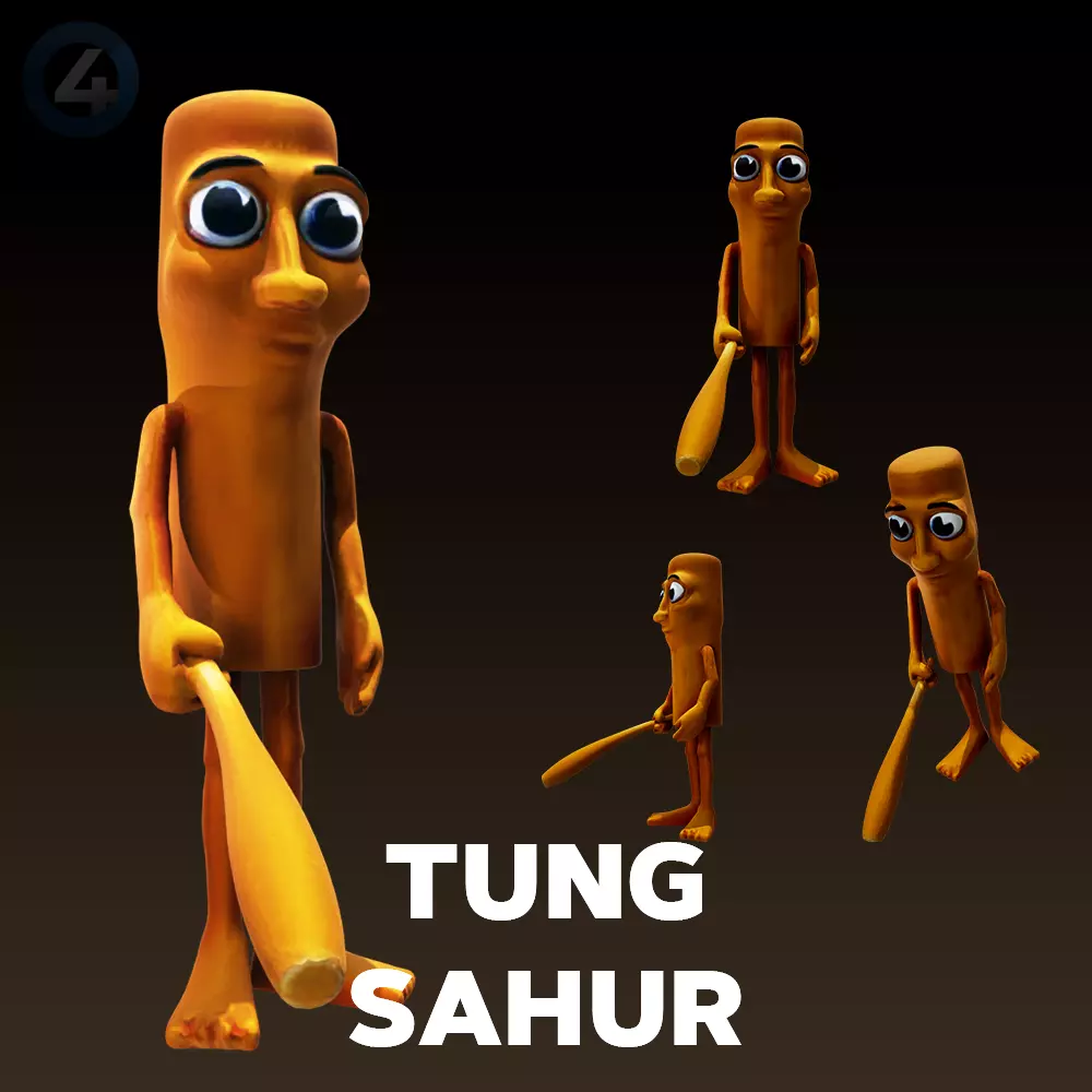TUNG TUNG SAHUR 3D print model