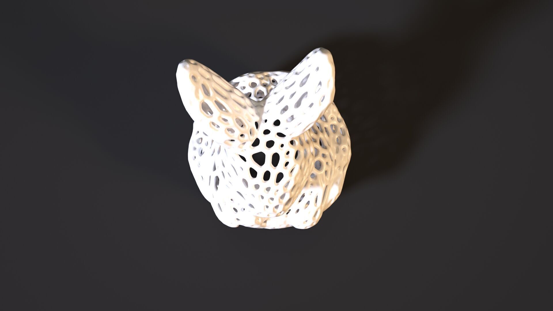 Rabbit voronoi 3D print model_8