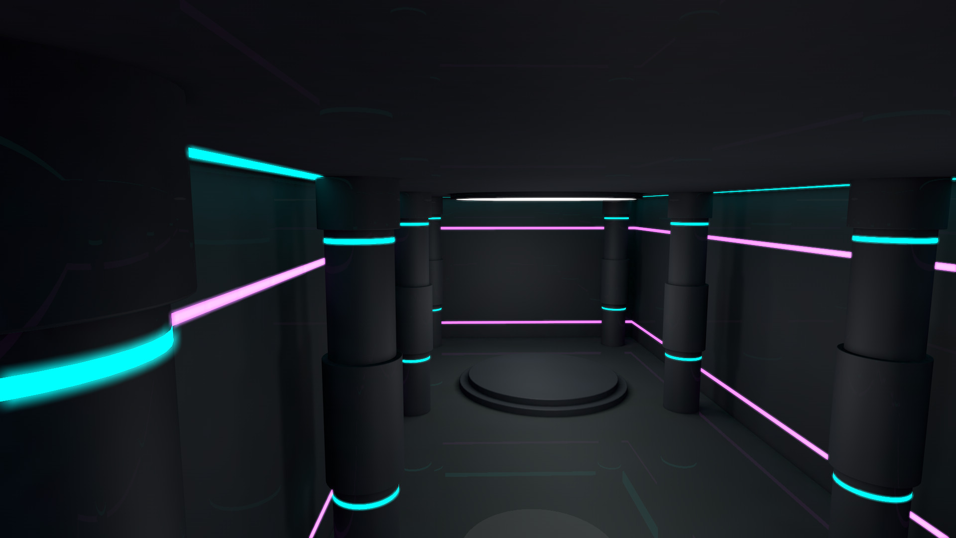 Sci Fi Room Low-poly 3D model_2