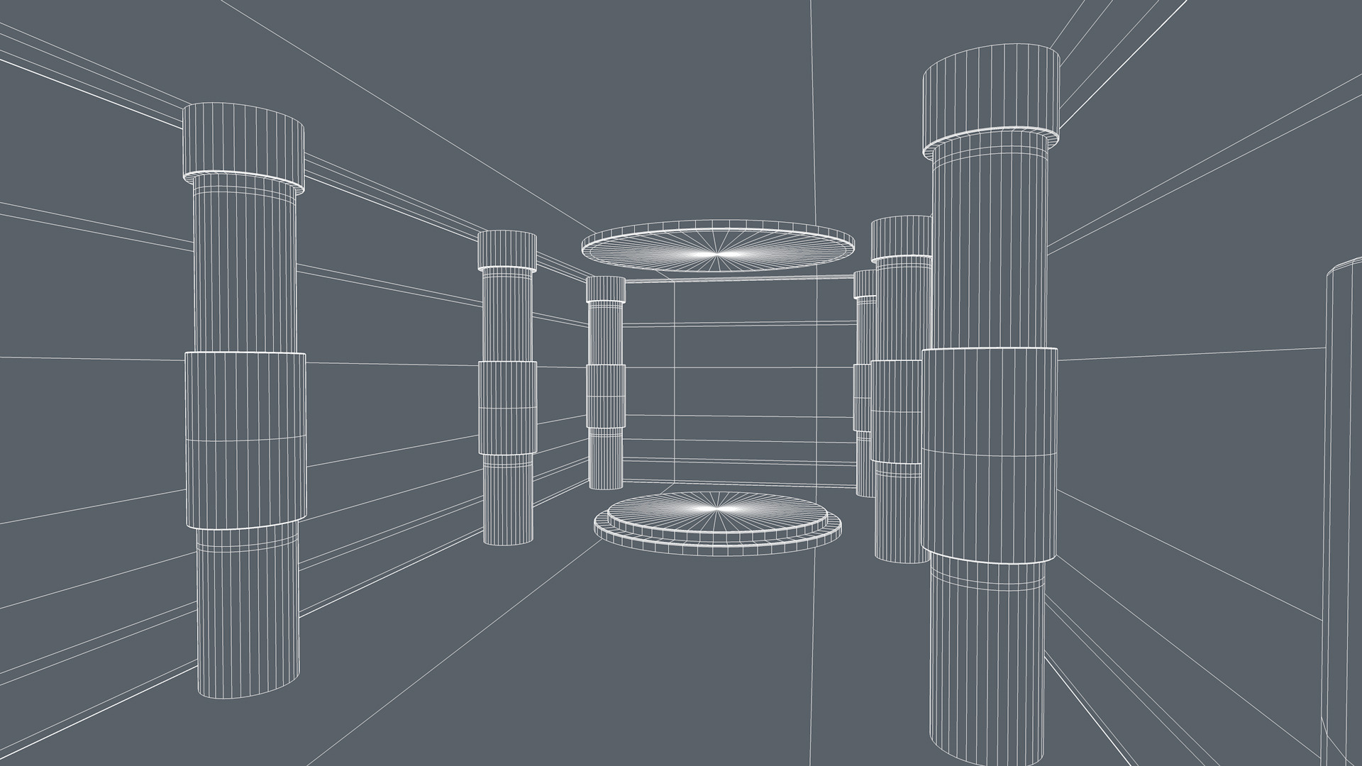Sci Fi Room Low-poly 3D model_9