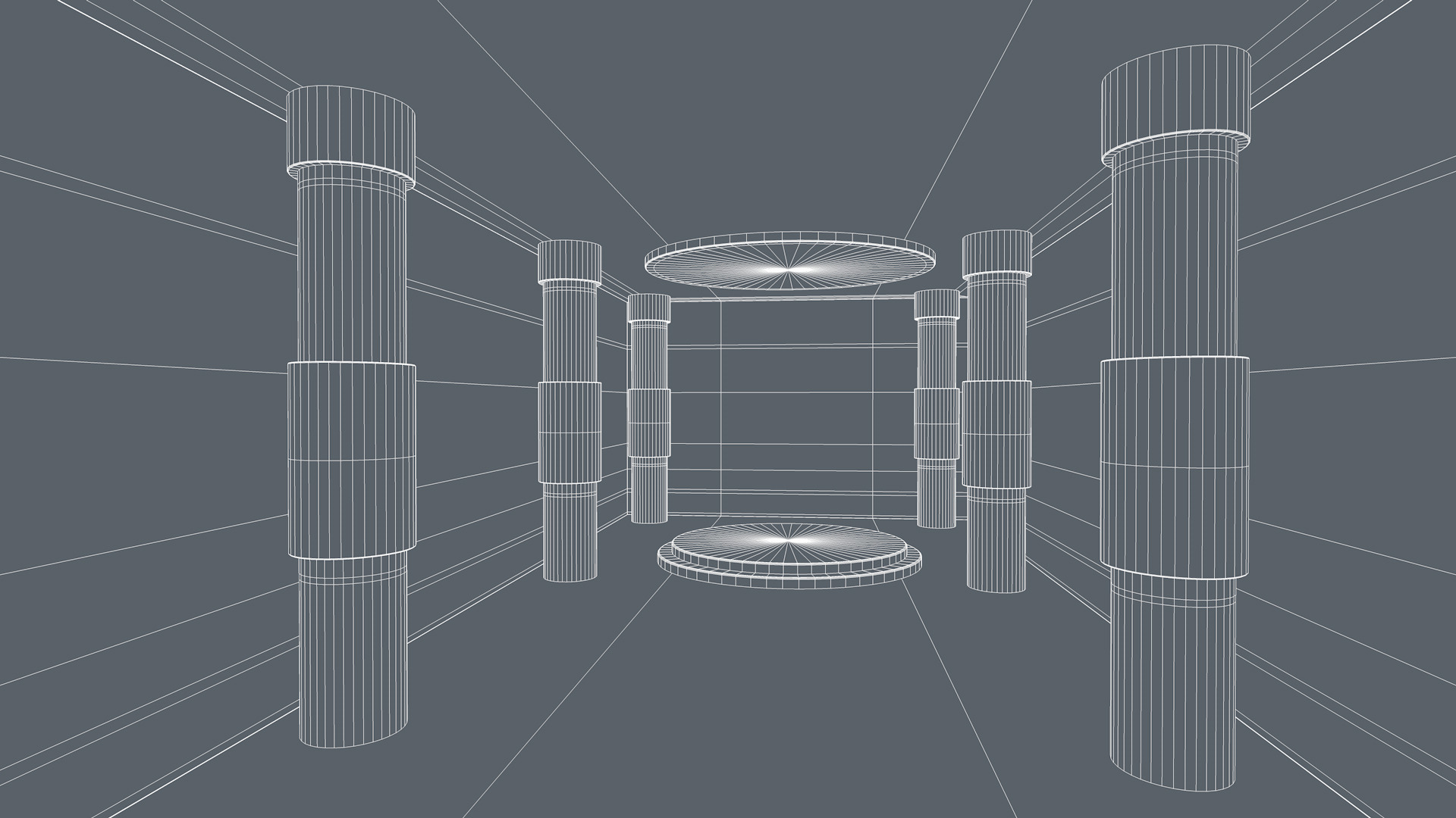 Sci Fi Room Low-poly 3D model_8