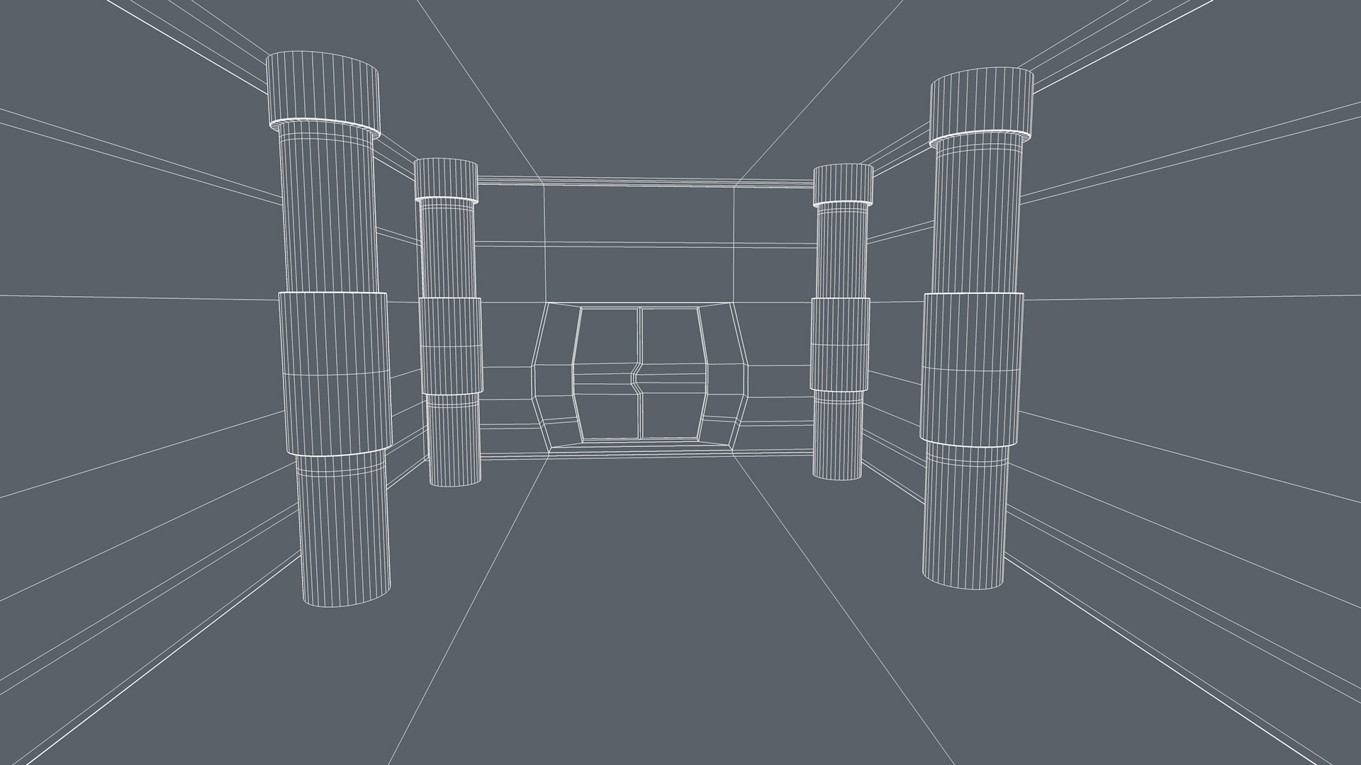 Sci Fi Room Low-poly 3D model_15