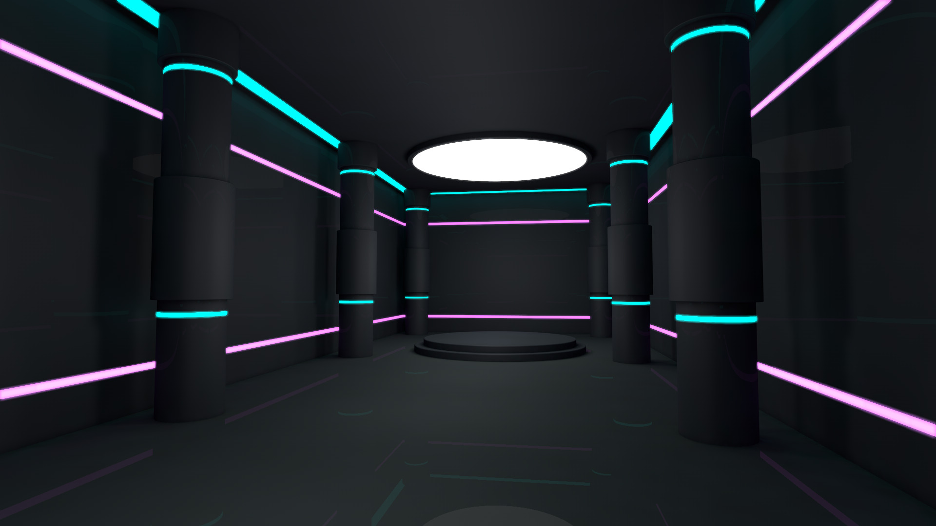 Sci Fi Room Low-poly 3D model_3