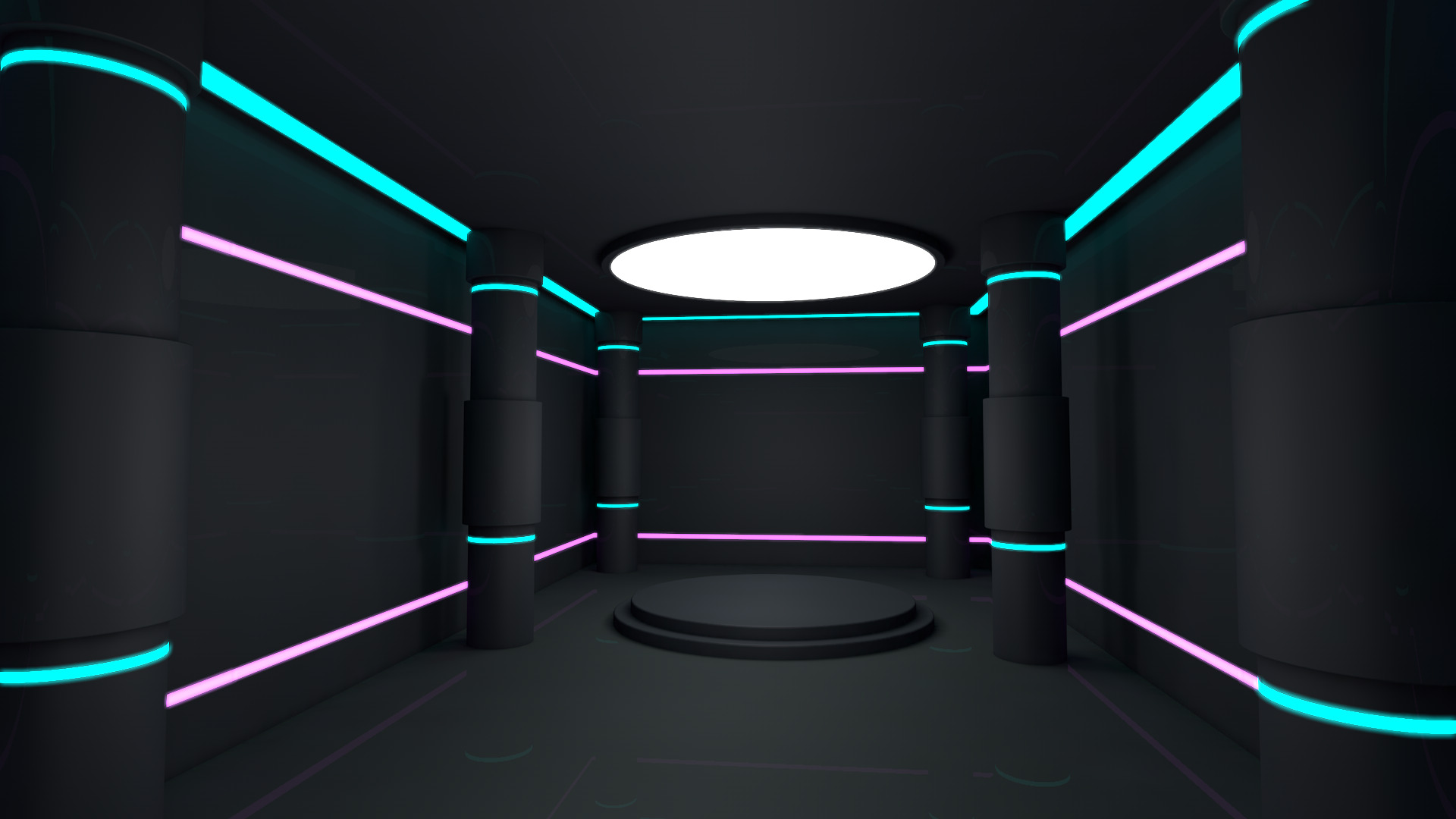 Sci Fi Room Low-poly 3D model_5