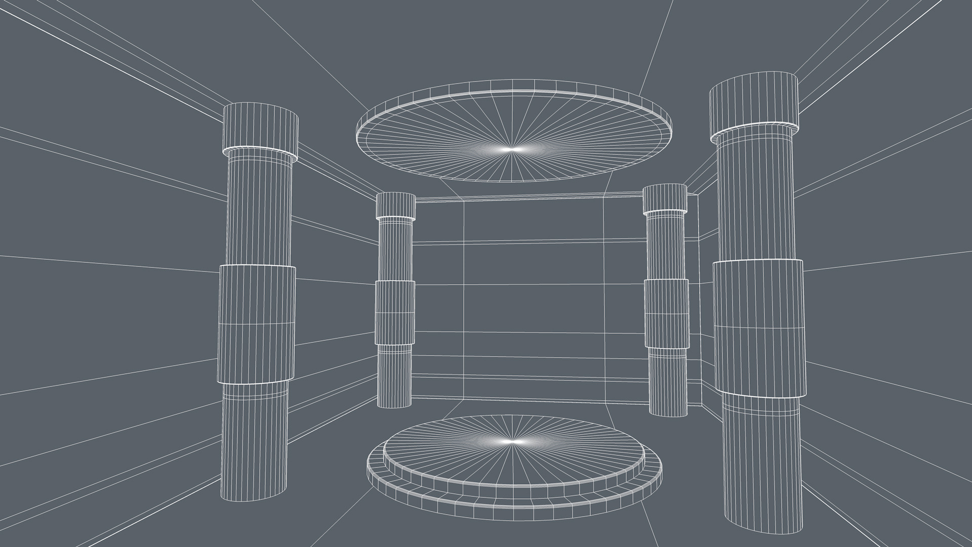 Sci Fi Room Low-poly 3D model_12