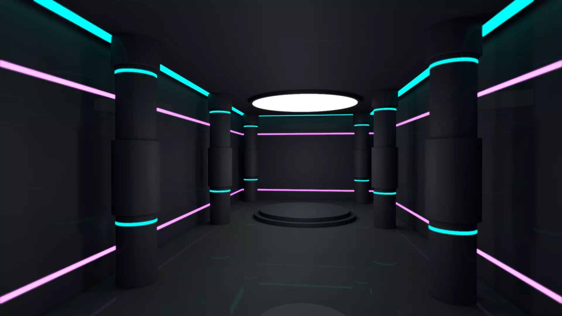 Sci Fi Room Low-poly 3D model_0
