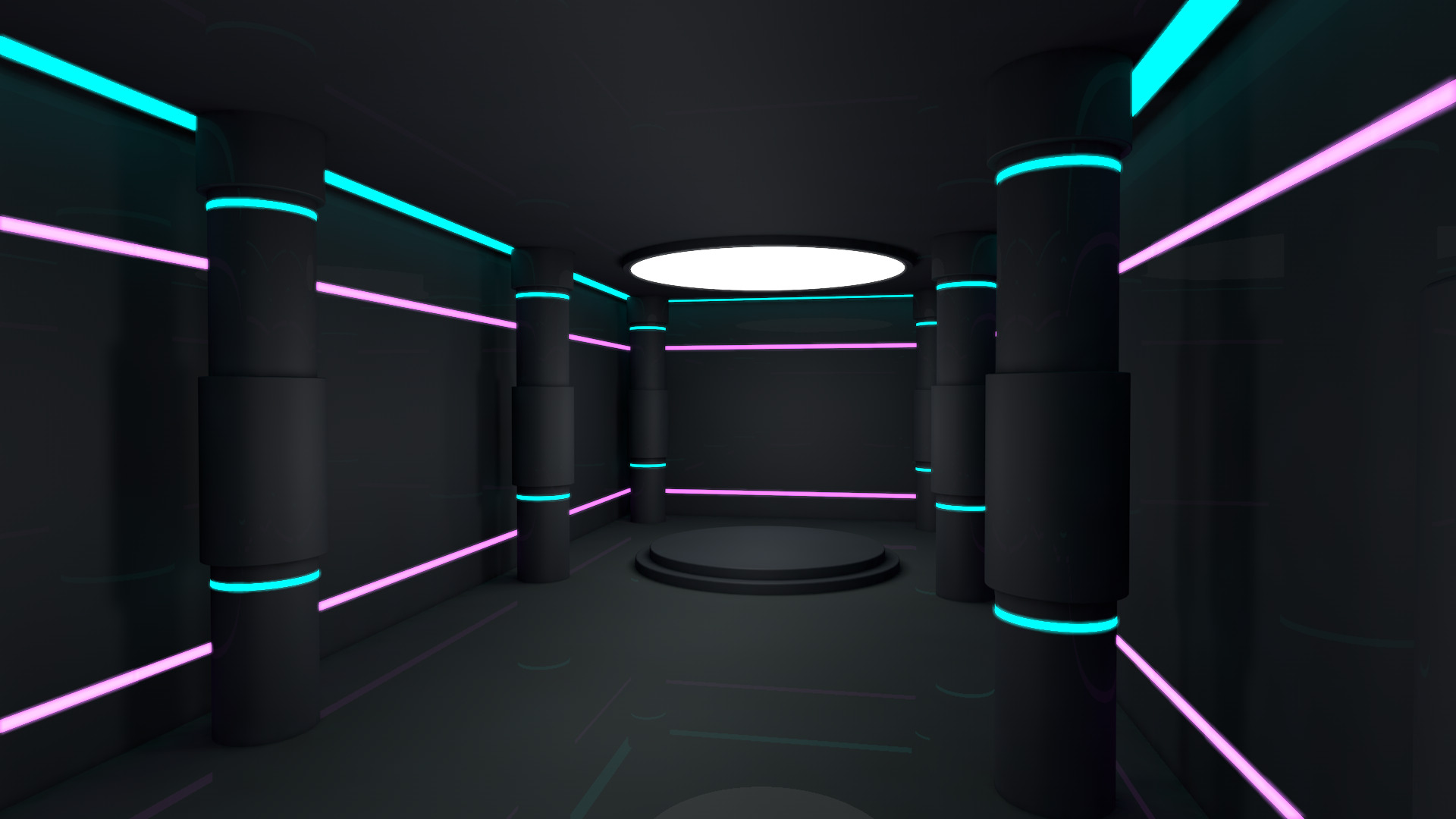 Sci Fi Room Low-poly 3D model_1