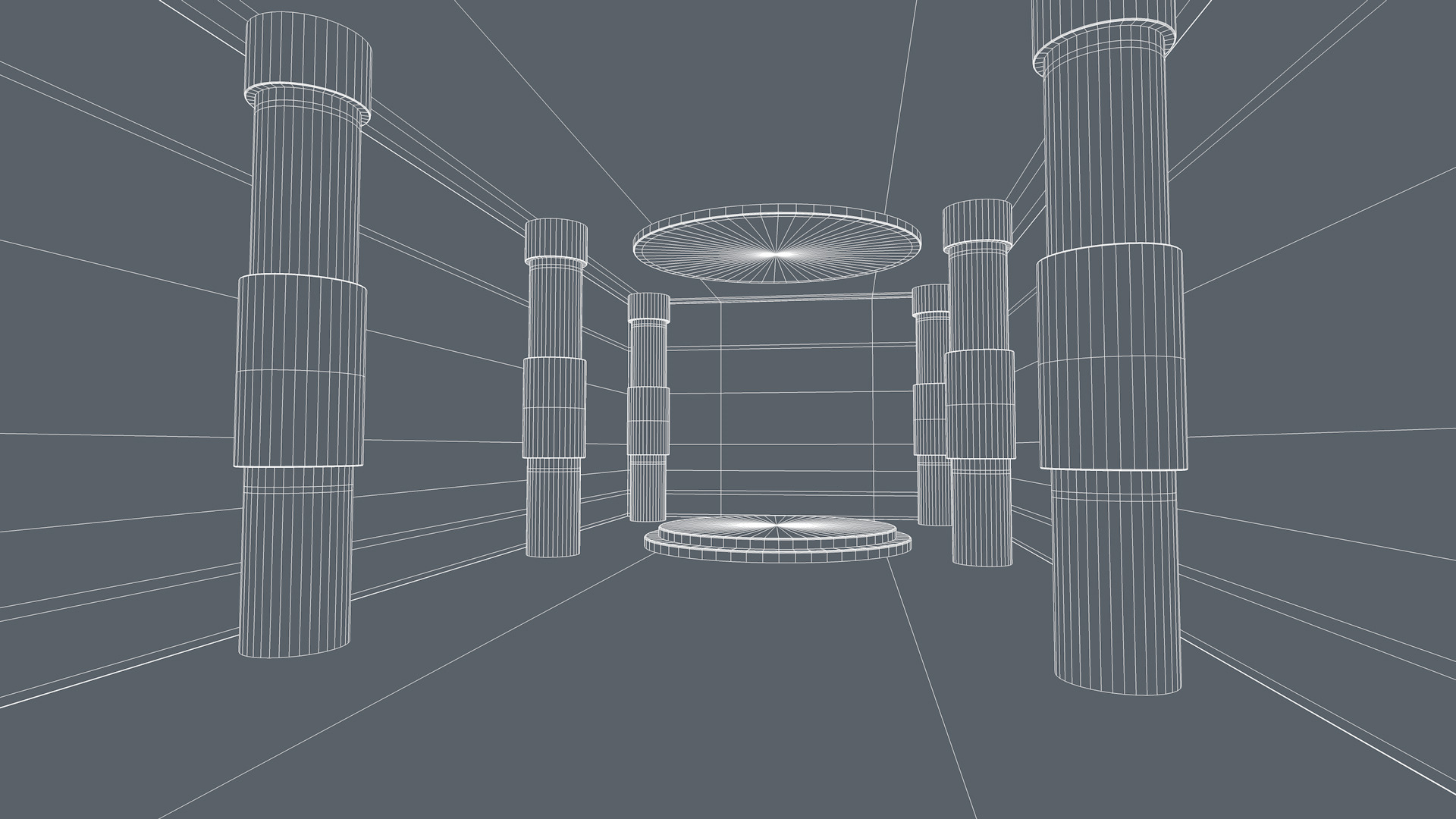 Sci Fi Room Low-poly 3D model_11