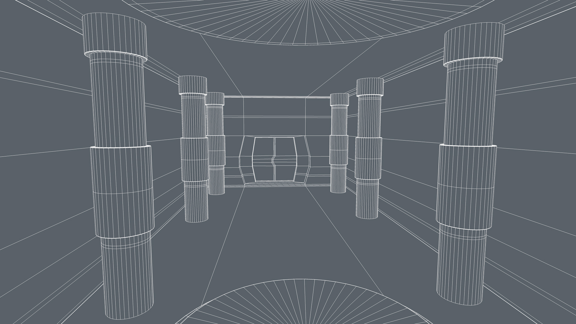 Sci Fi Room Low-poly 3D model_14