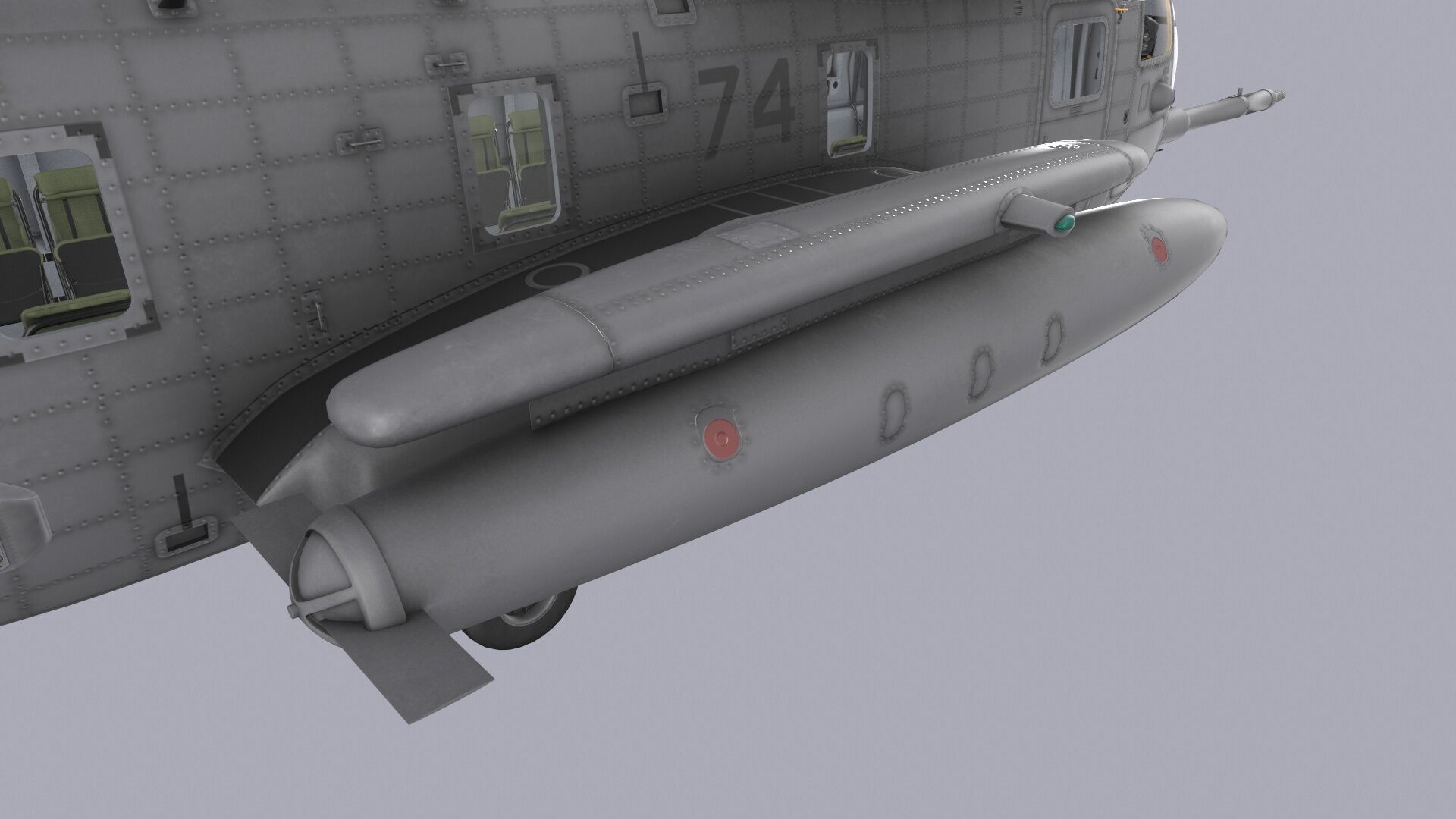 CH-53E Super Stallion US Marines Complex Animation Low-poly 3D model_10