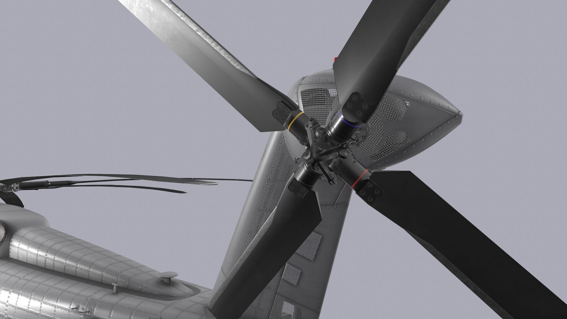 CH-53E Super Stallion US Marines Complex Animation Low-poly 3D model_13