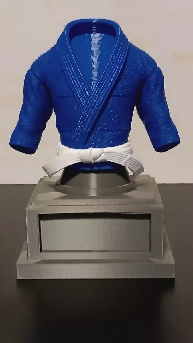 Jiu-Jitsu Judo Karate Gi Trophy Customizable Belt Colors 3D print model