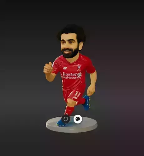 Mohammed Salah Mini Fut Series 3D print model Mohammed Salah Mini Fut Series 3D print model