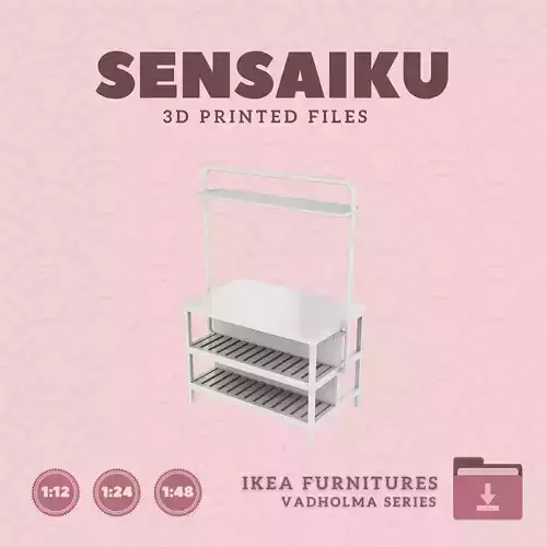 VADHOLMA Kitchen island Rack for Dollhouse - IKEA - 3D Print
