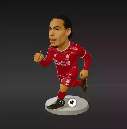 Virgil Van Dijk Mini Fut Series 3D print model Virgil Van Dijk Mini Fut Series 3D print model